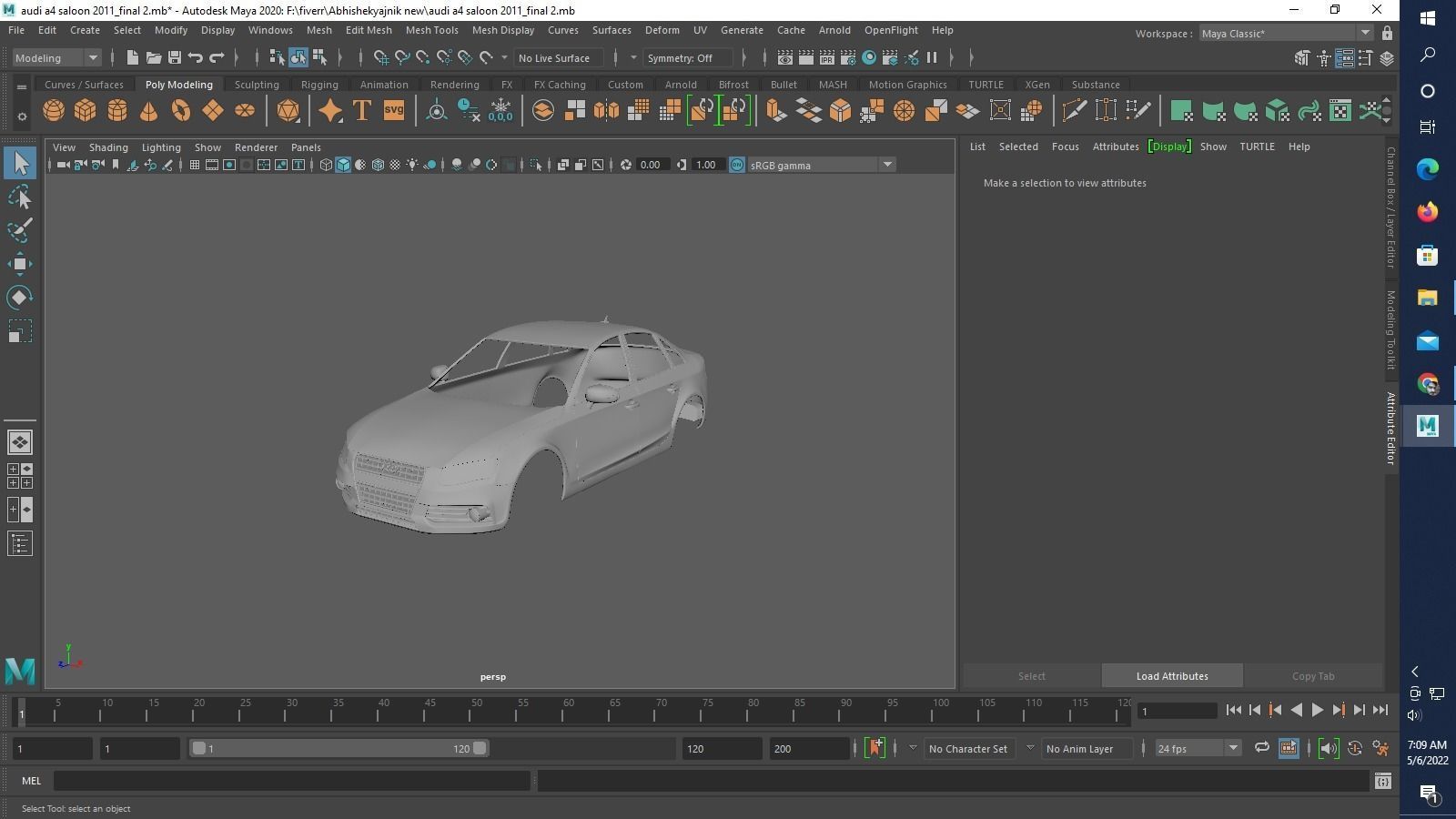 audi a4 saloon 2011  3D print model_15