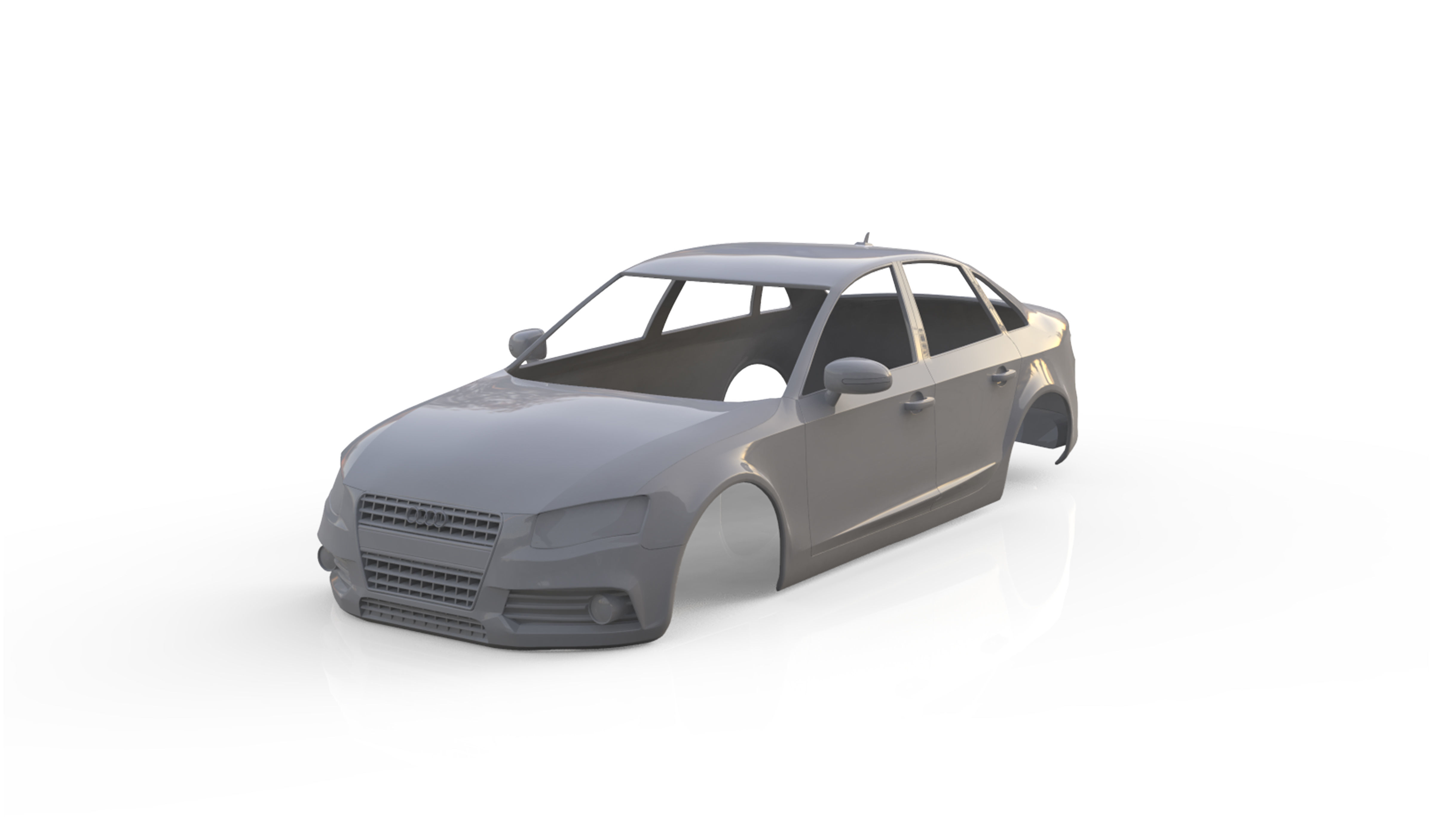 audi a4 saloon 2011  3D print model_6