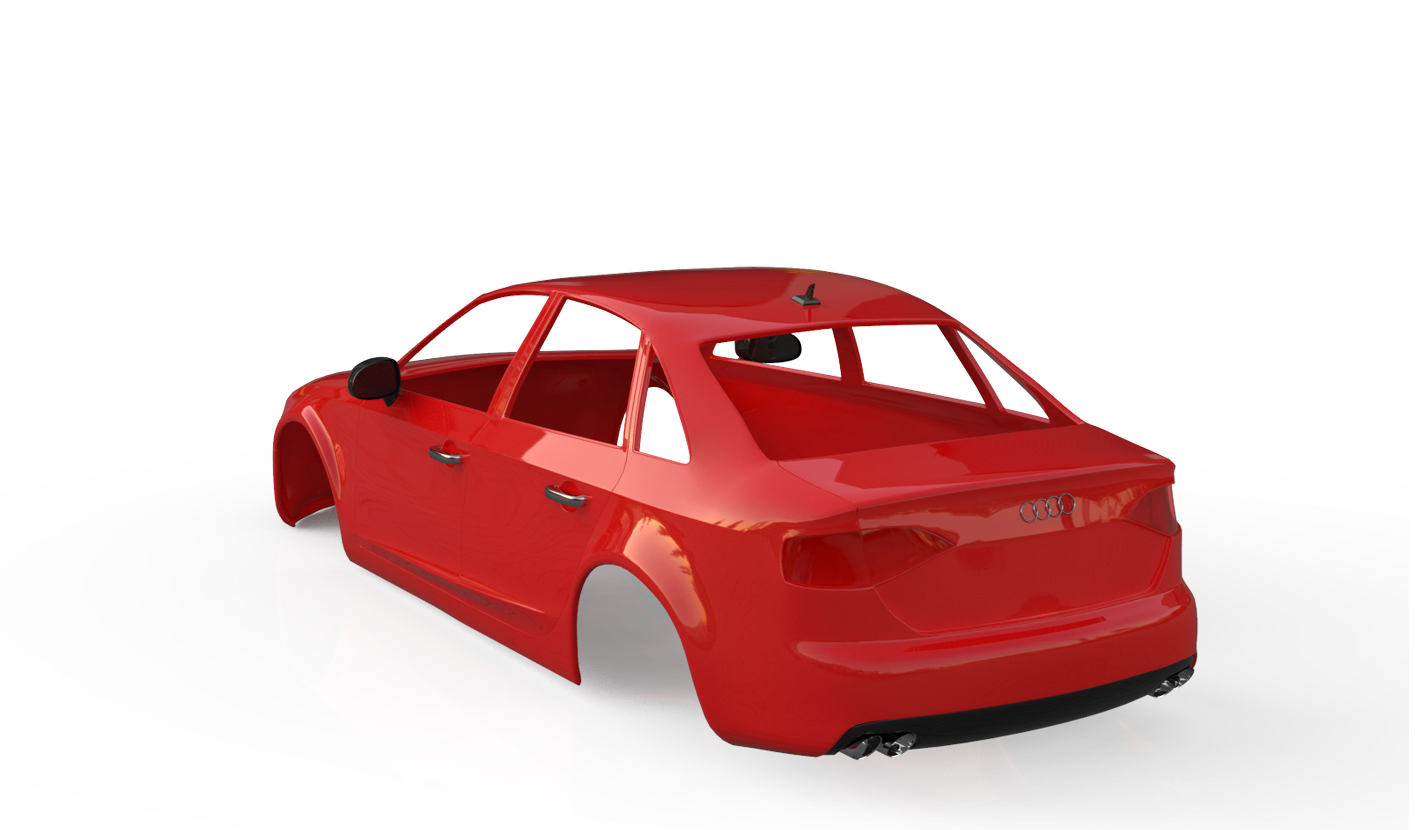 audi a4 saloon 2011  3D print model_5