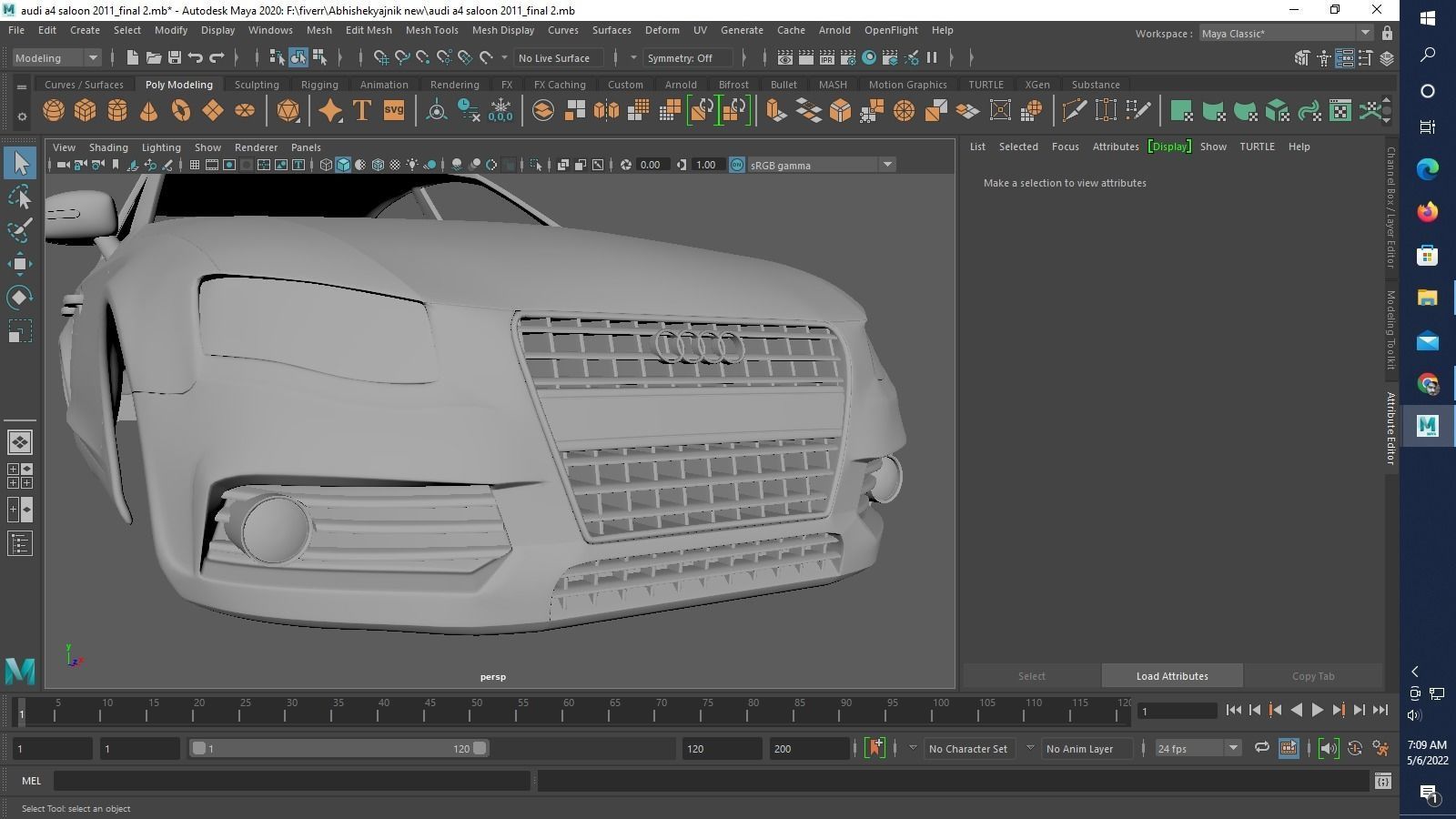 audi a4 saloon 2011  3D print model_9