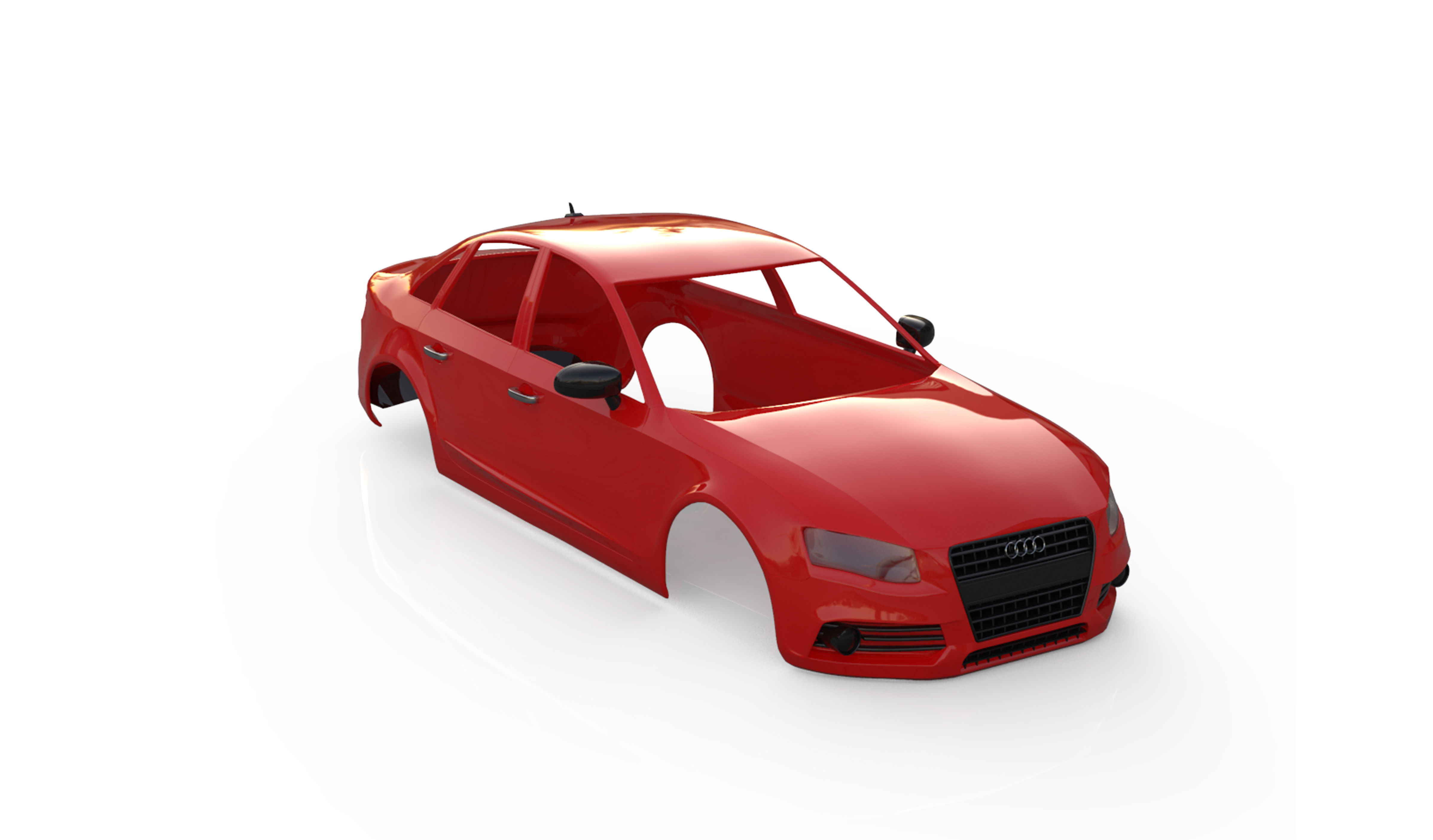audi a4 saloon 2011  3D print model_2