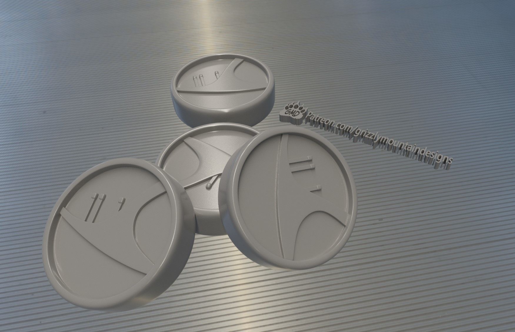 Calamari Flan Credit coin from The Mandalorian 3D print model_3