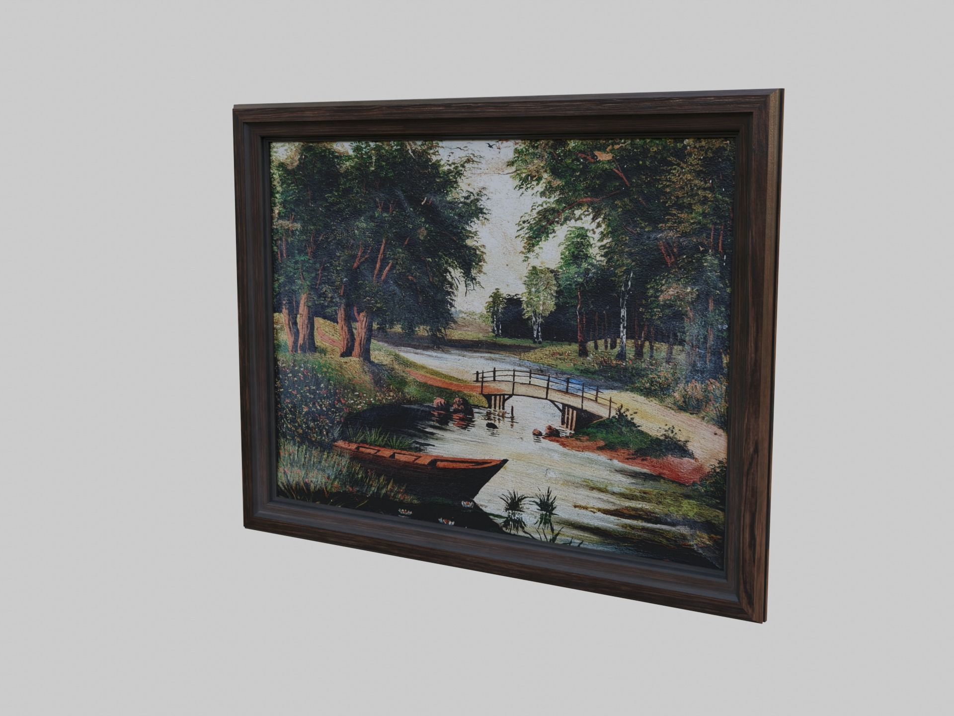 Old Picture Low-poly 3D model_8