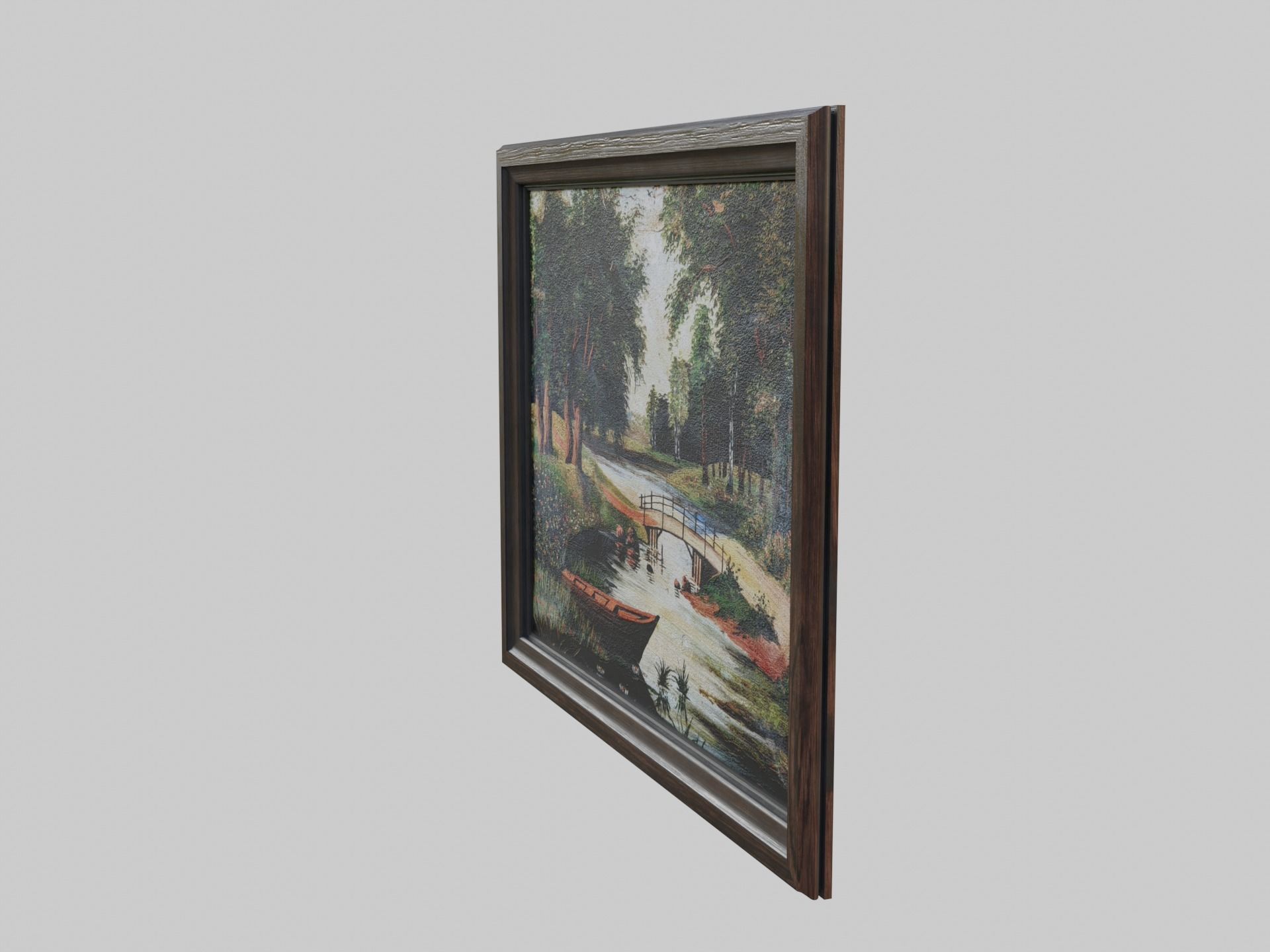 Old Picture Low-poly 3D model_10