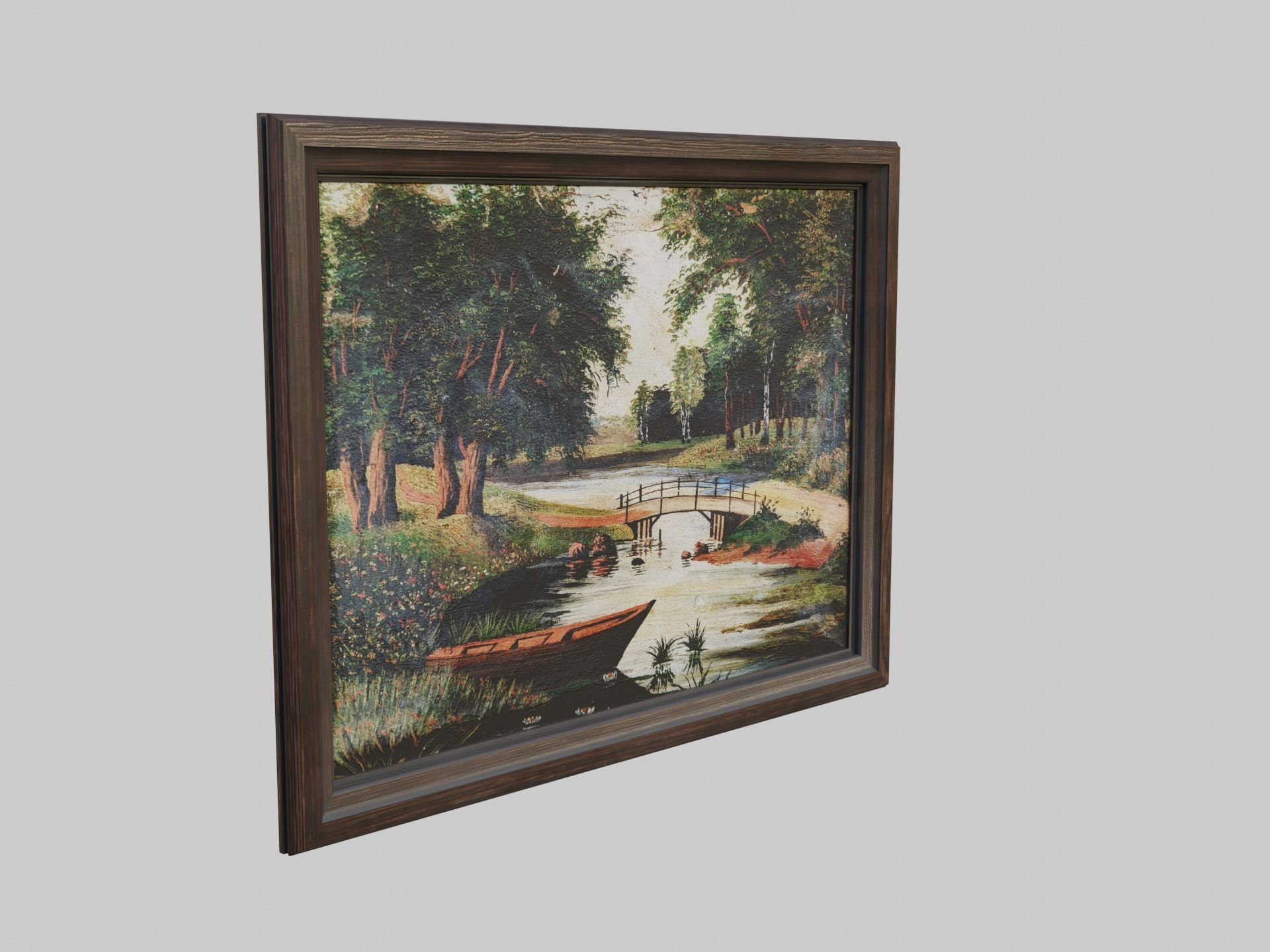 Old Picture Low-poly 3D model_4