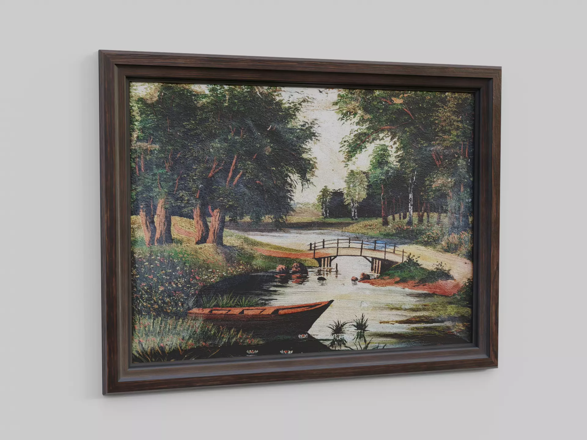 Old Picture Low-poly 3D model_0