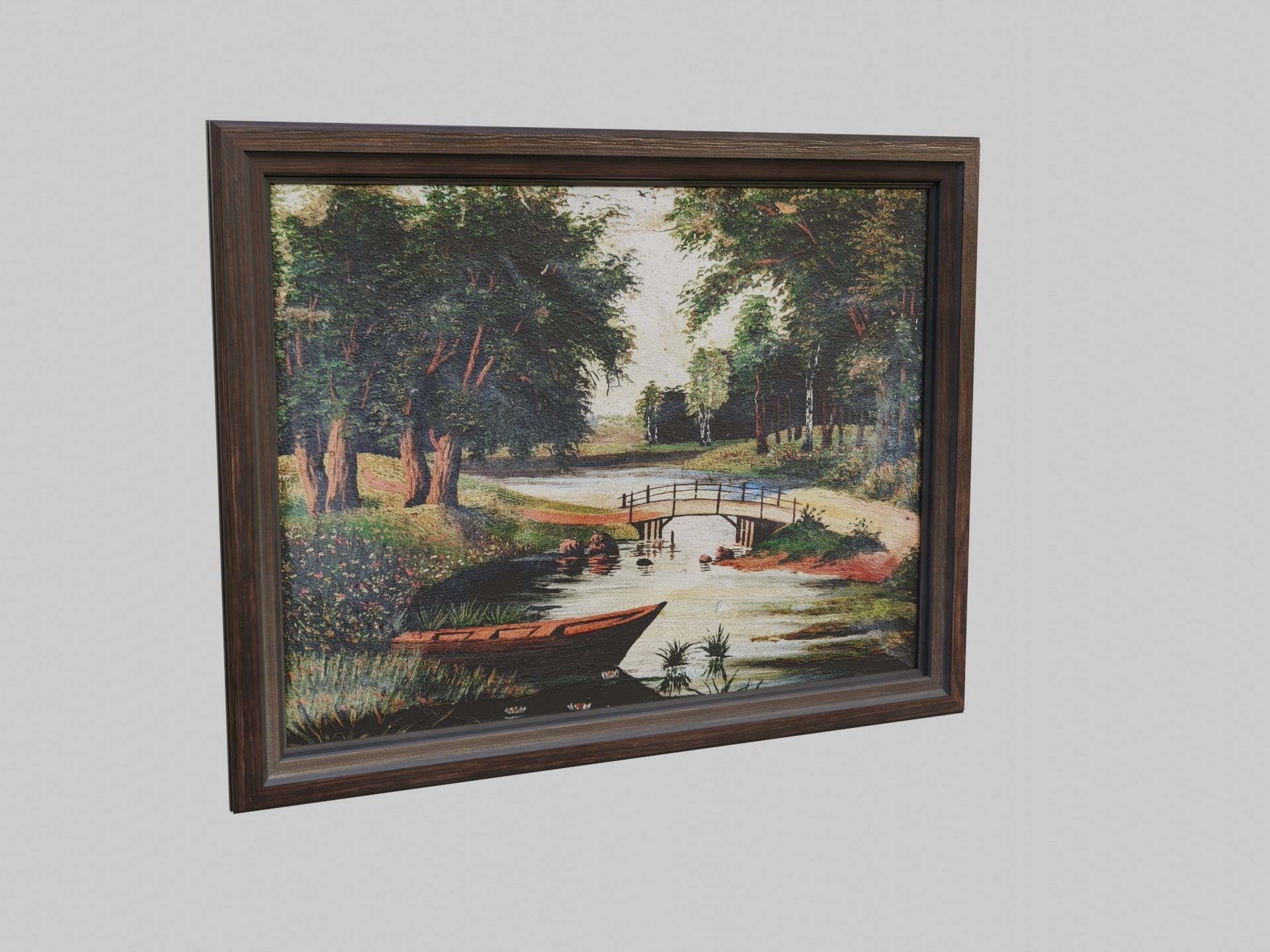 Old Picture Low-poly 3D model_5