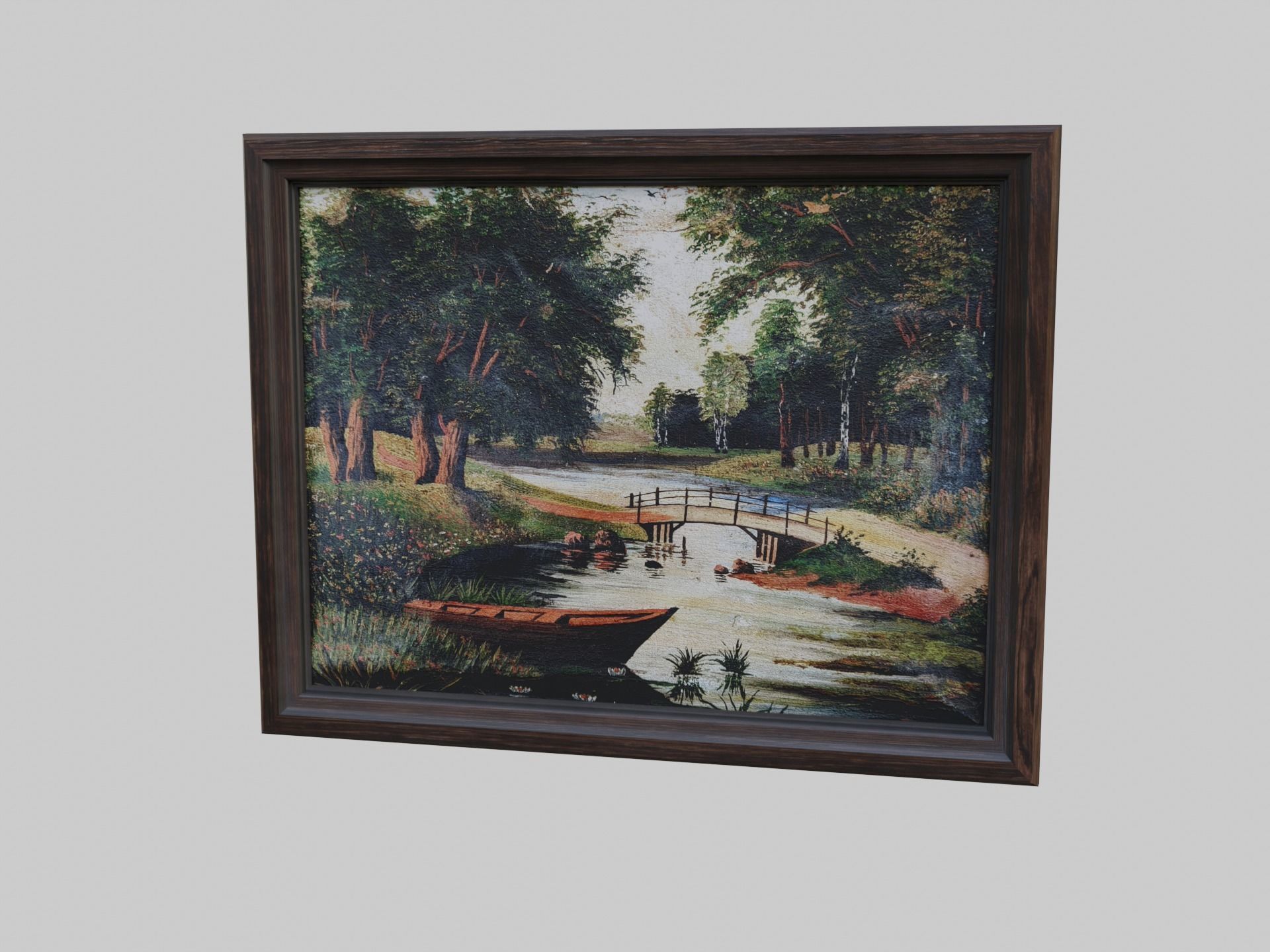 Old Picture Low-poly 3D model_7