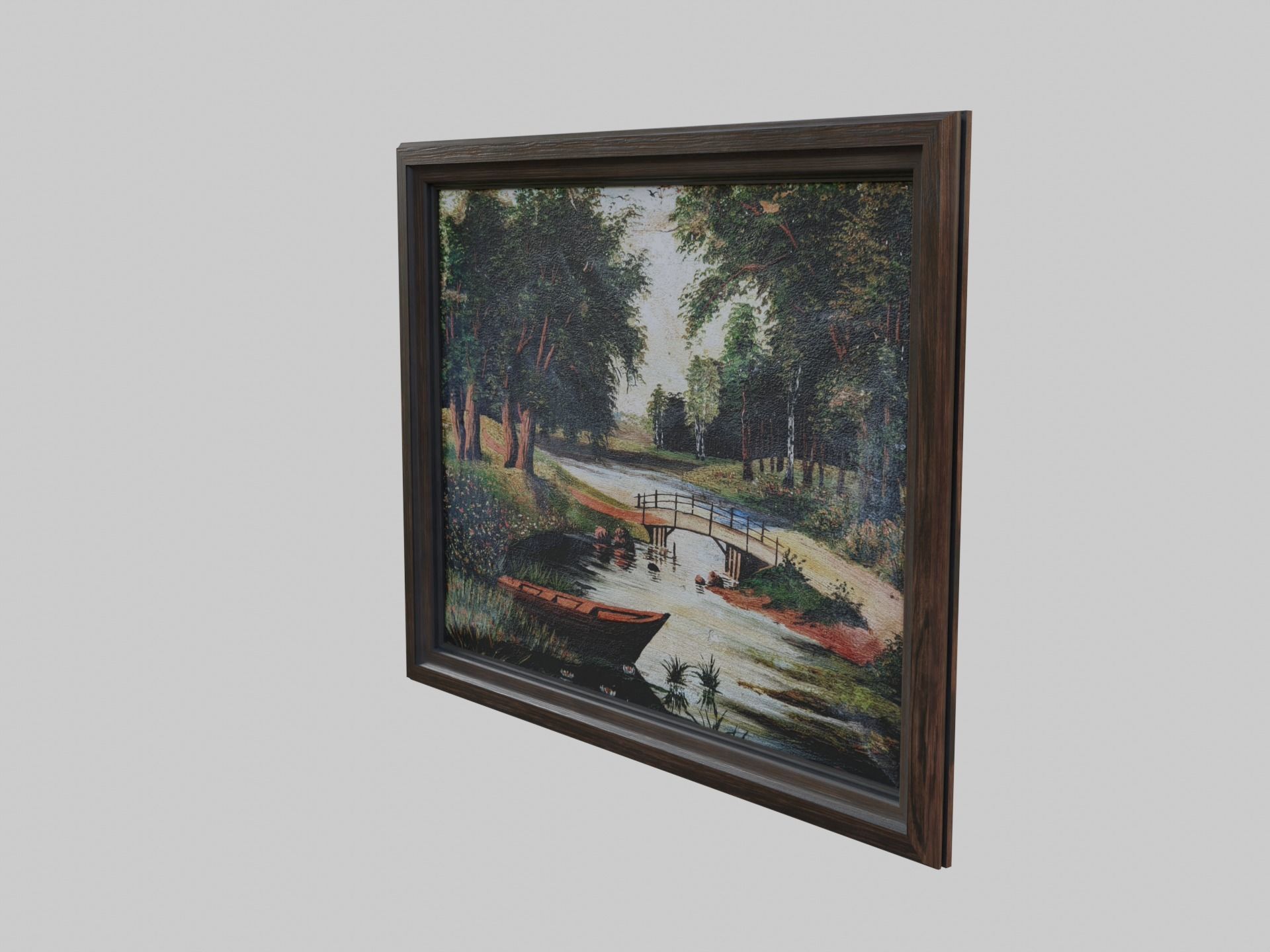 Old Picture Low-poly 3D model_9