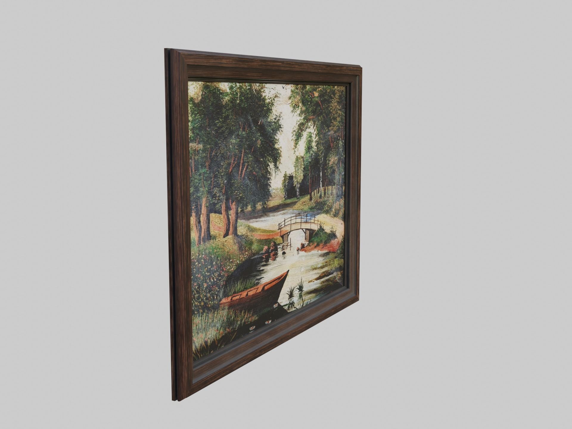 Old Picture Low-poly 3D model_3