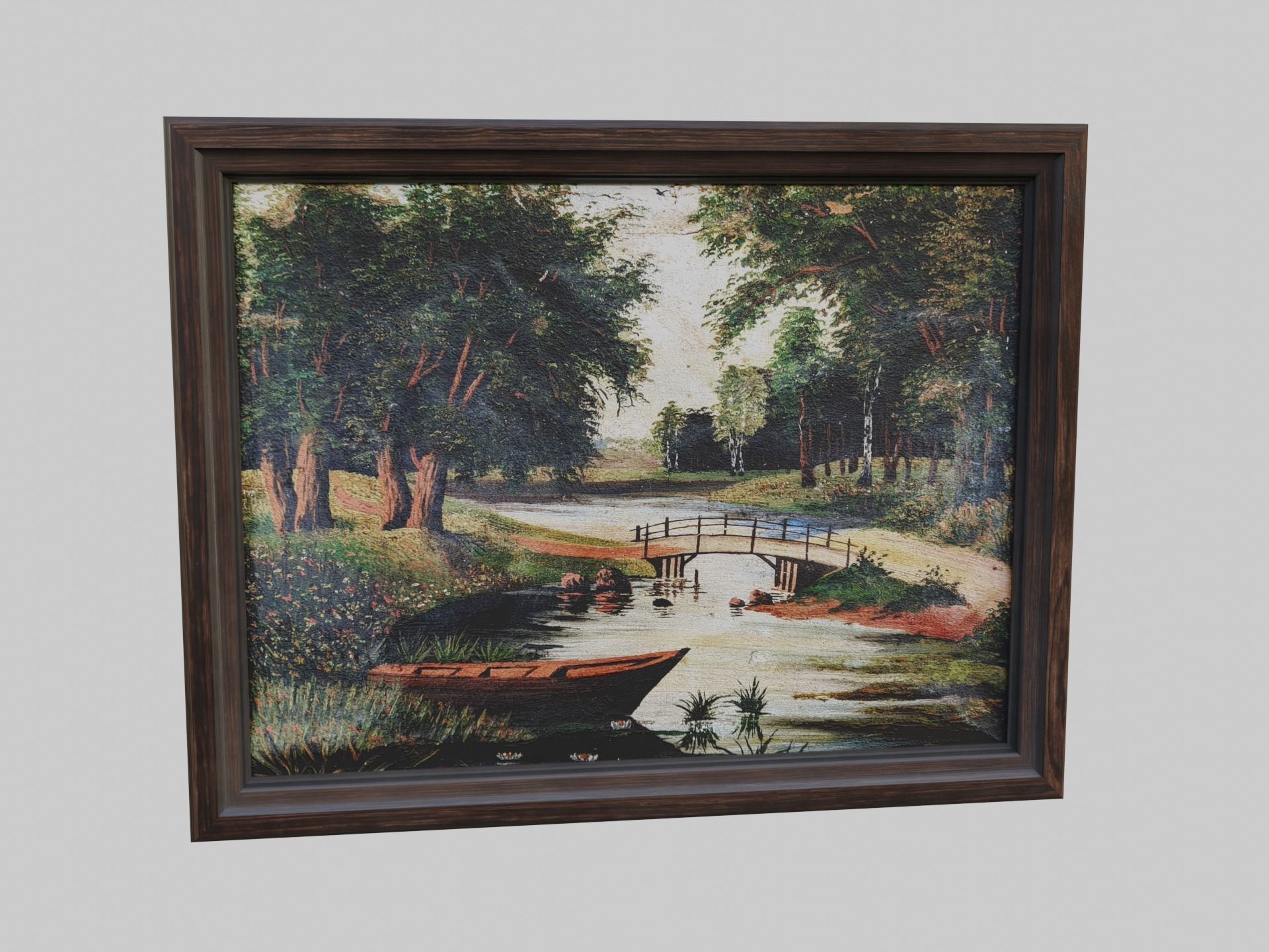 Old Picture Low-poly 3D model_1