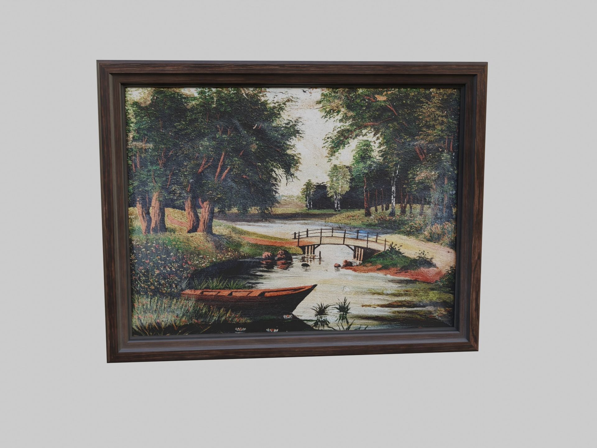 Old Picture Low-poly 3D model_6