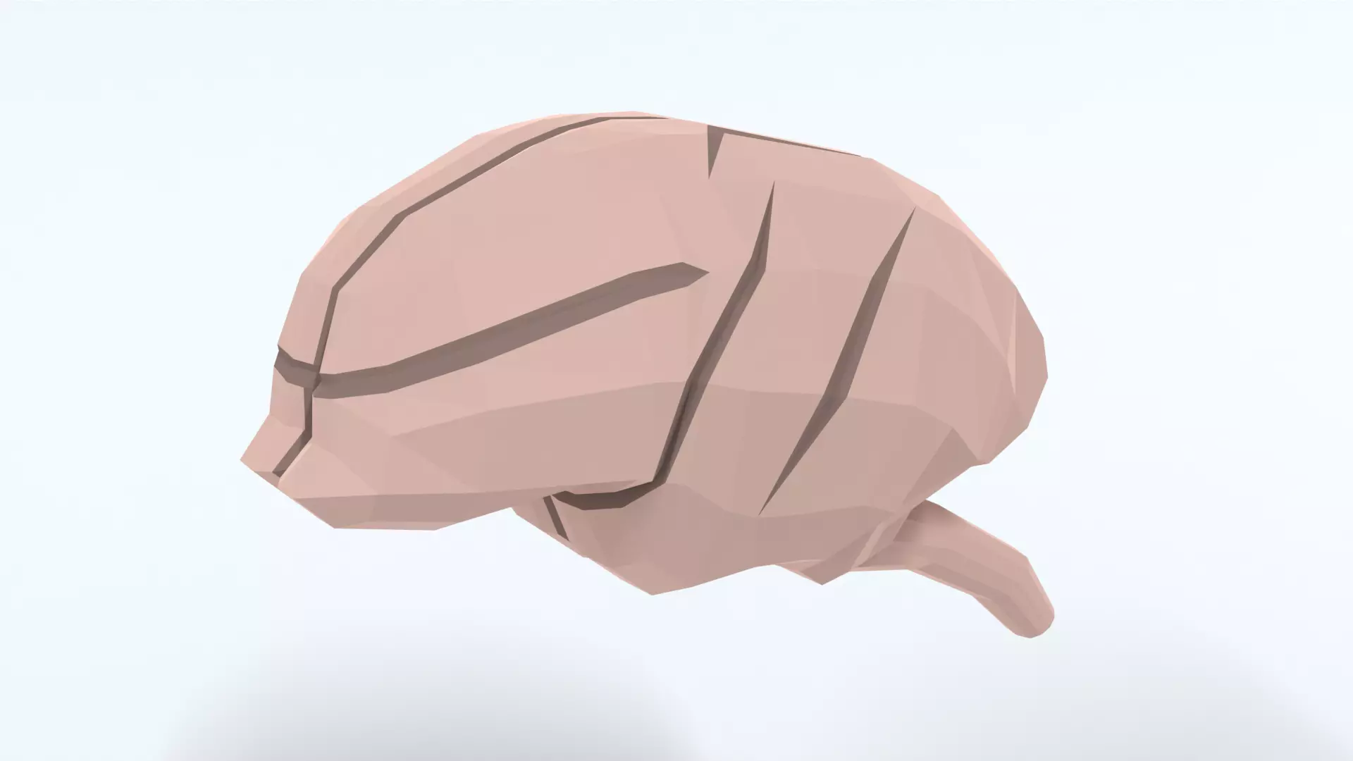 3D model Low Poly Cartoon Monkey Brain VR / AR / low-poly | CGTrader