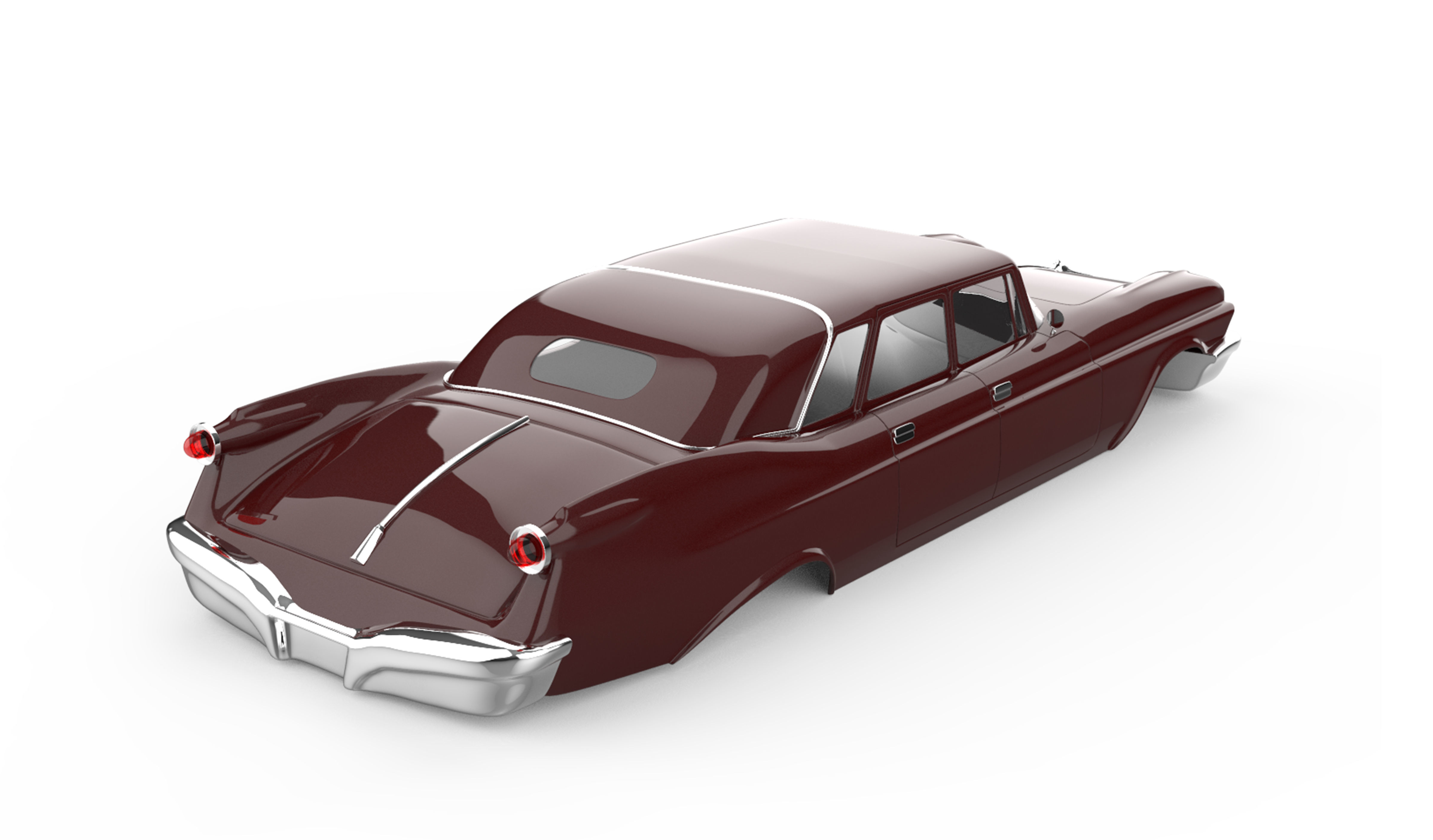 chrysler imperial ghia limousine 1958 3D print model_5