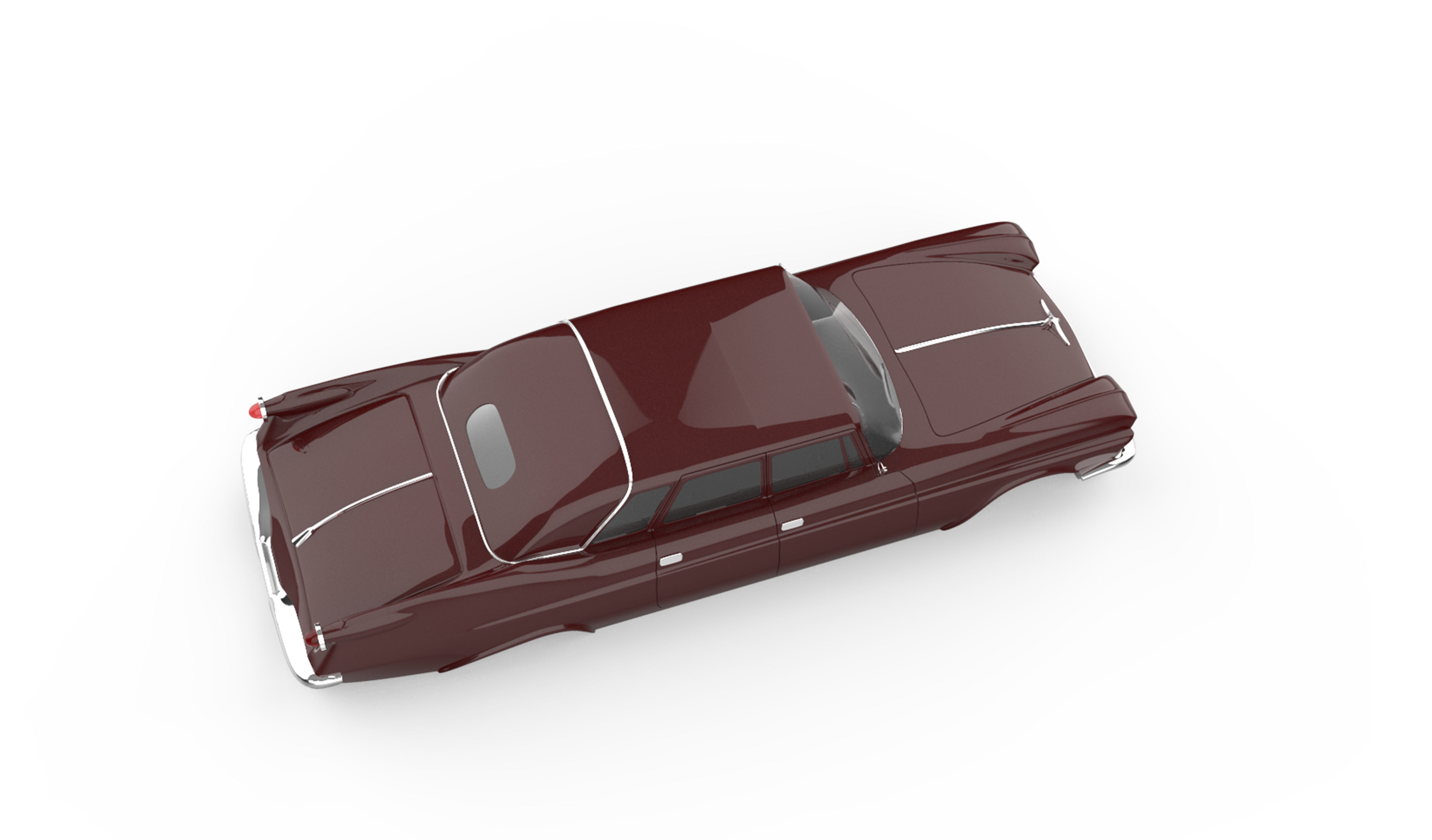 chrysler imperial ghia limousine 1958 3D print model_4