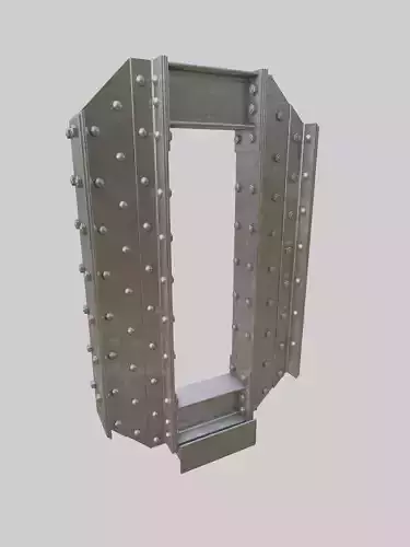 Steel Construction Font - Number 0