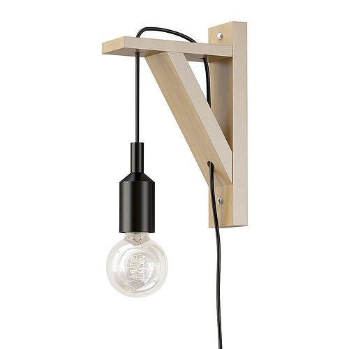 bra-lucide-fix-08208-01-30 wall lamp with light bulb hanging ... 3D model