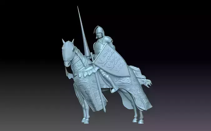 Knight sci-fi weapon 3D print model