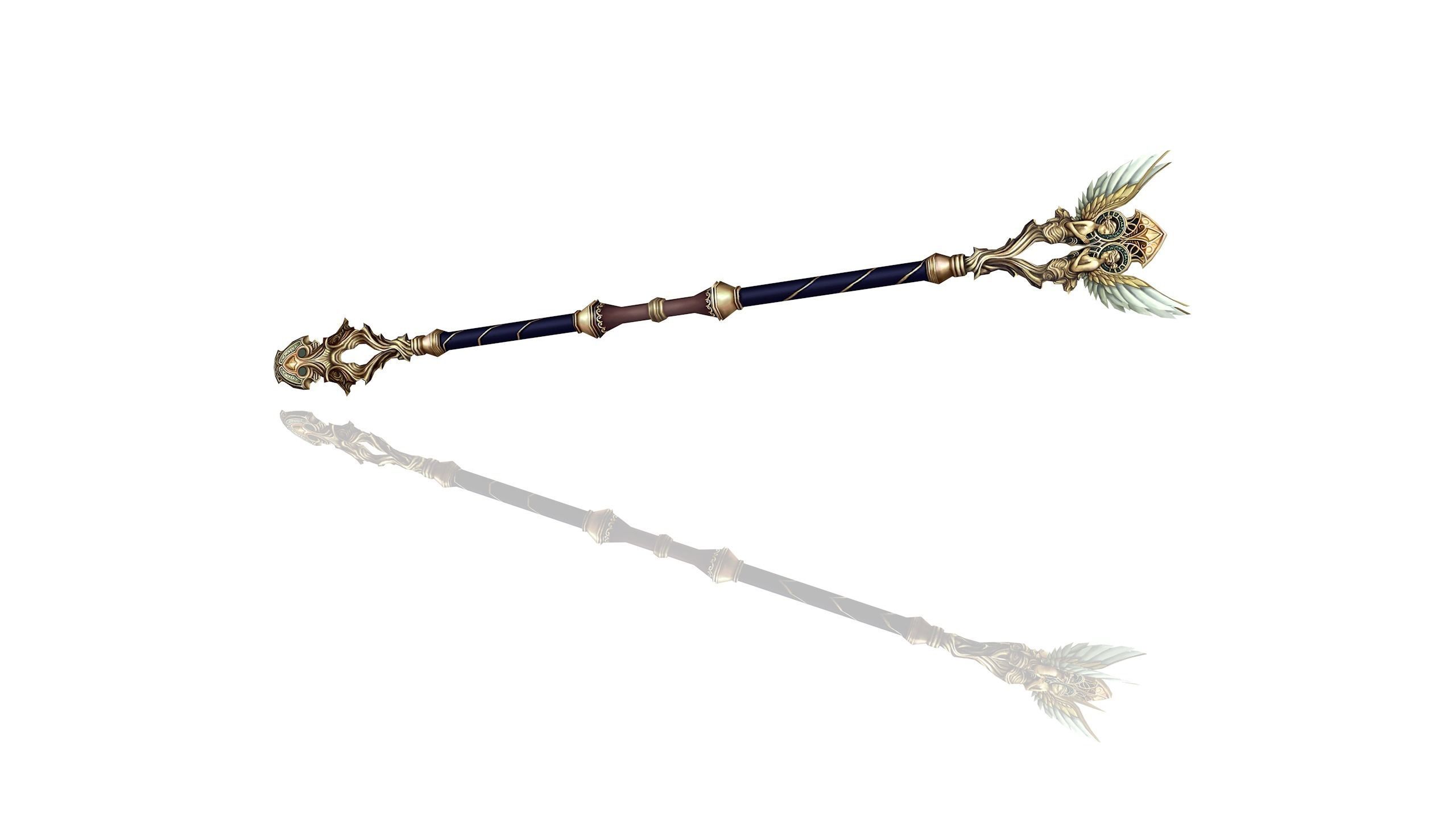 Regalia Scepter Low-poly 3D model_3