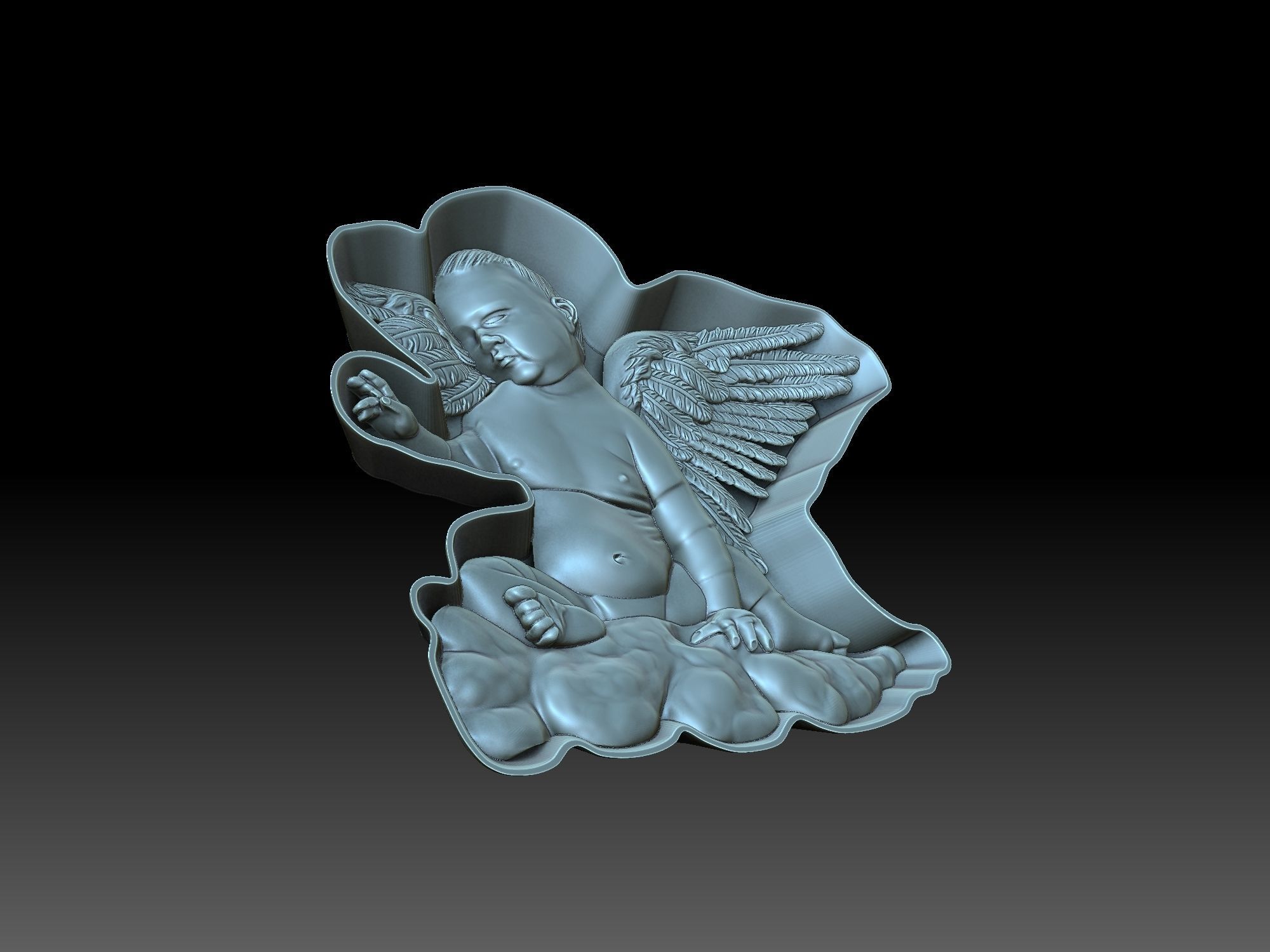 Little angel 3D print model_3
