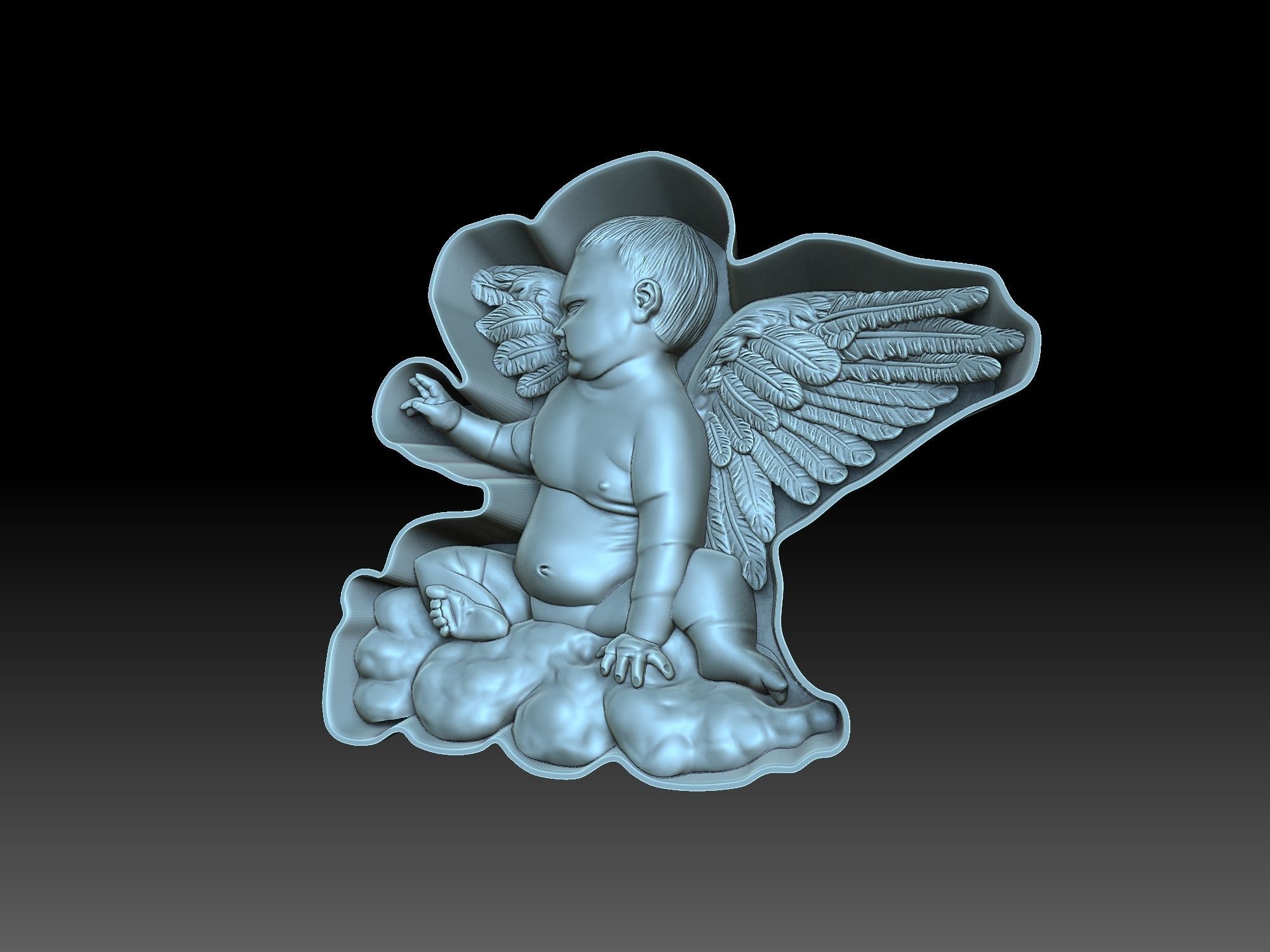 Little angel 3D print model_1