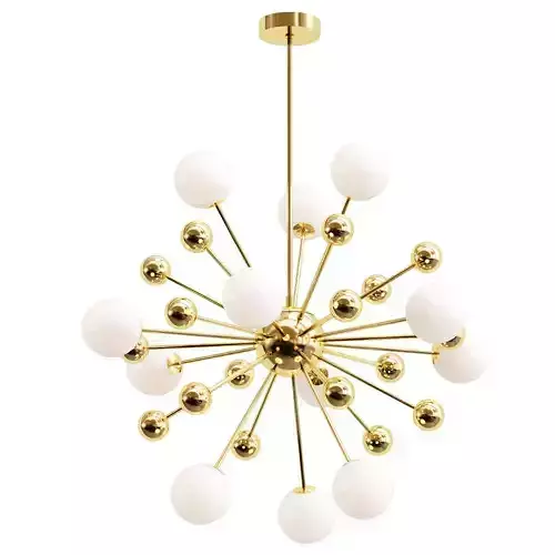 chandelier sputnik in gold