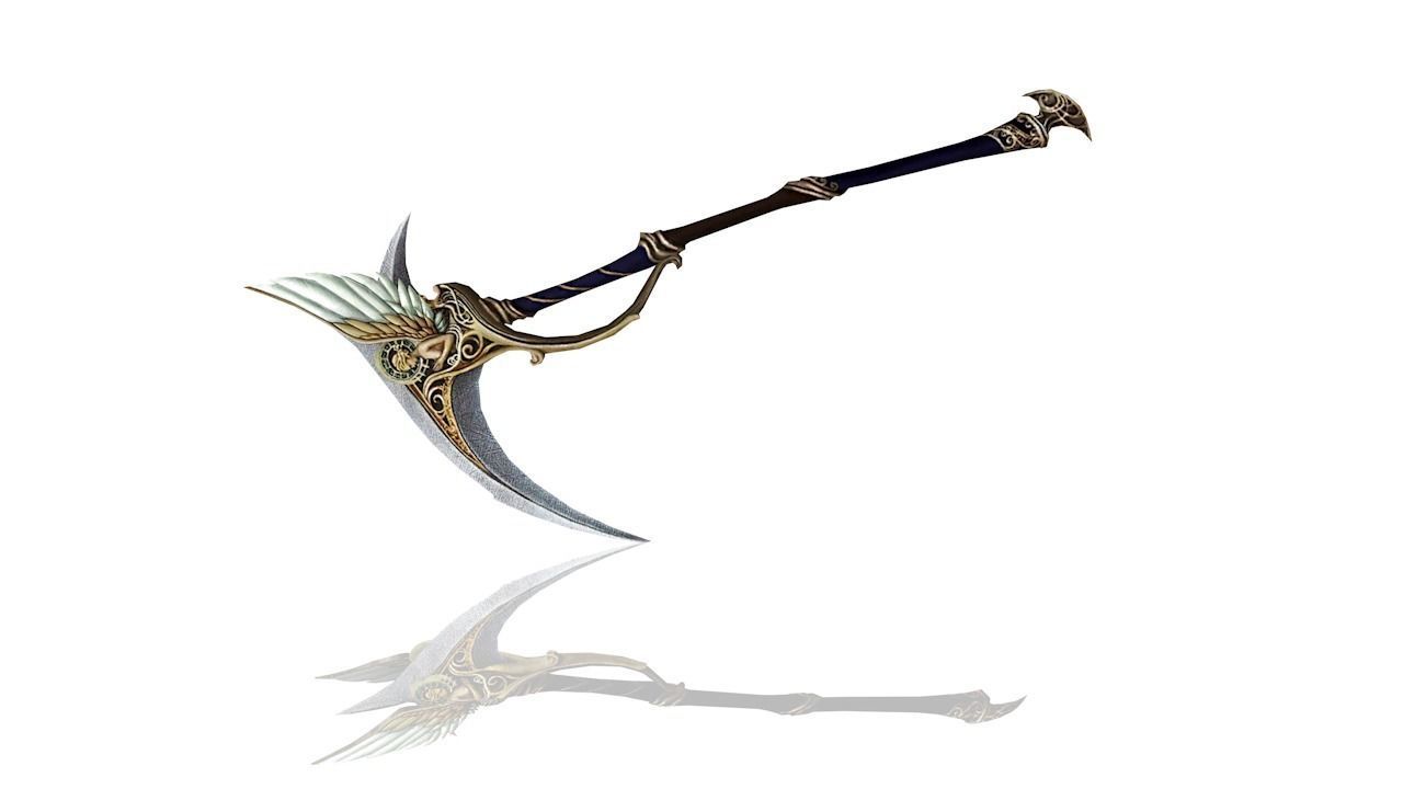 Regalia Scythe Low-poly 3D model_2