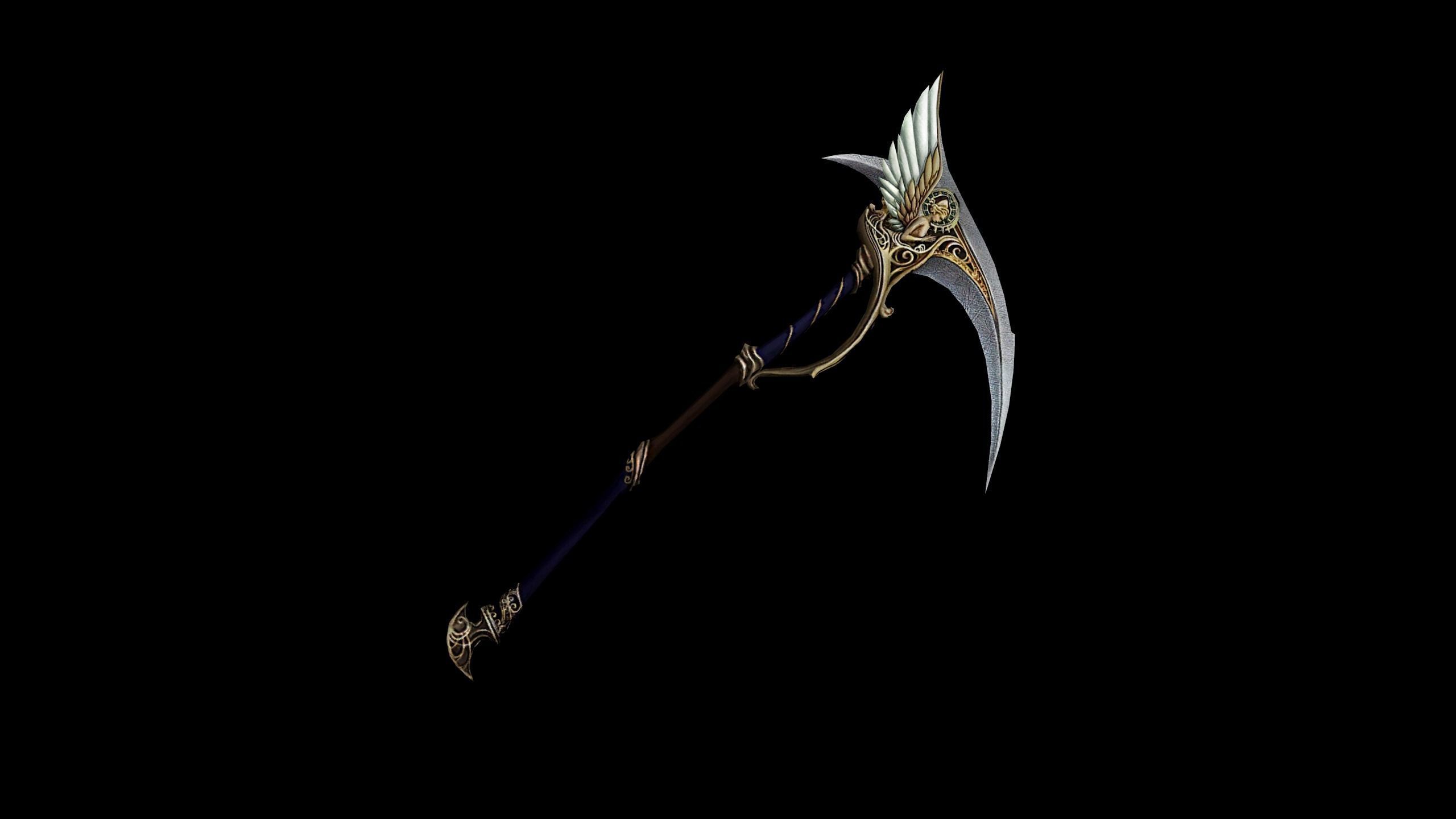 Regalia Scythe Low-poly 3D model_1