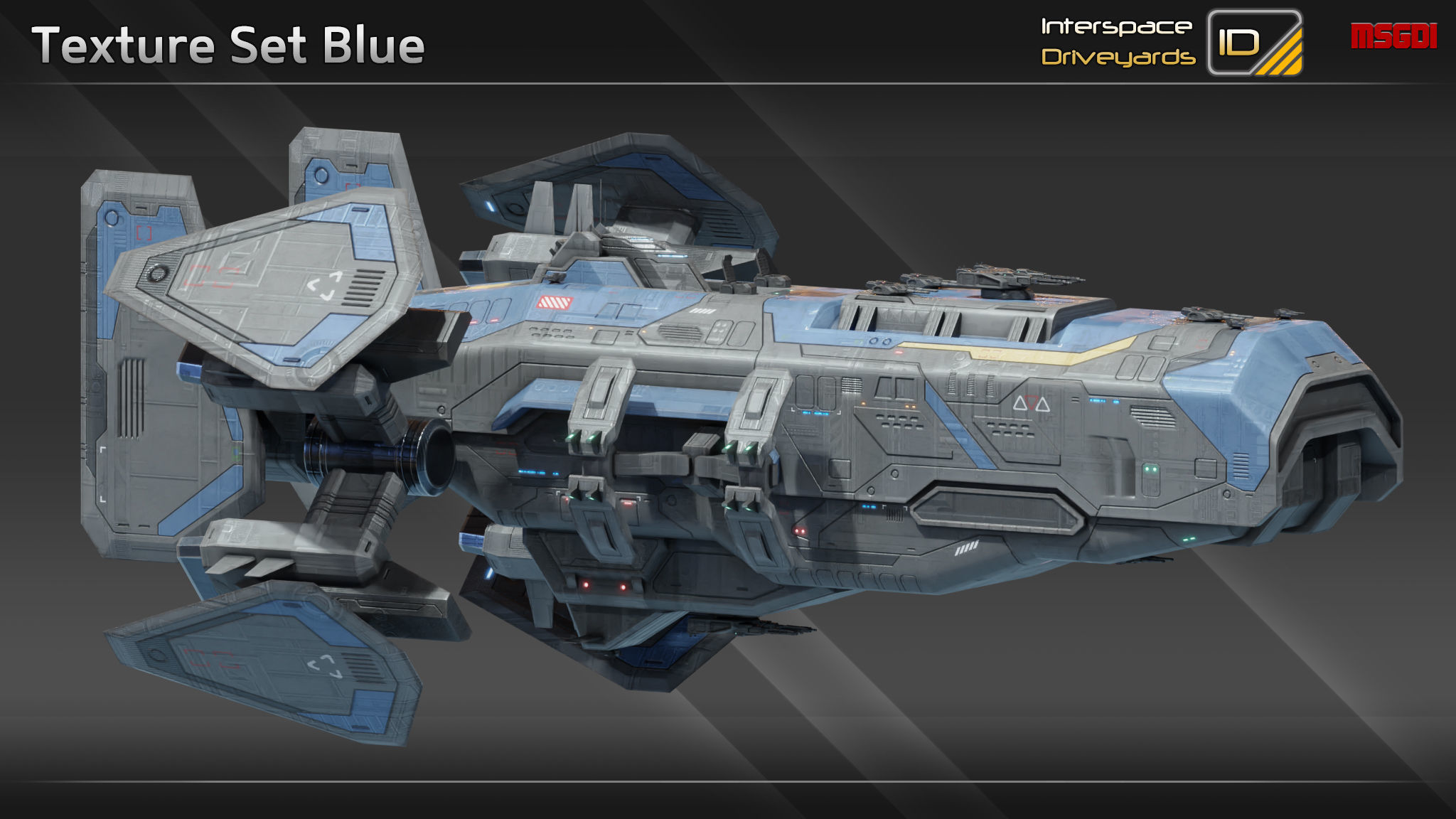 Perseus Class Battlecruiser Low-poly 3D model_9