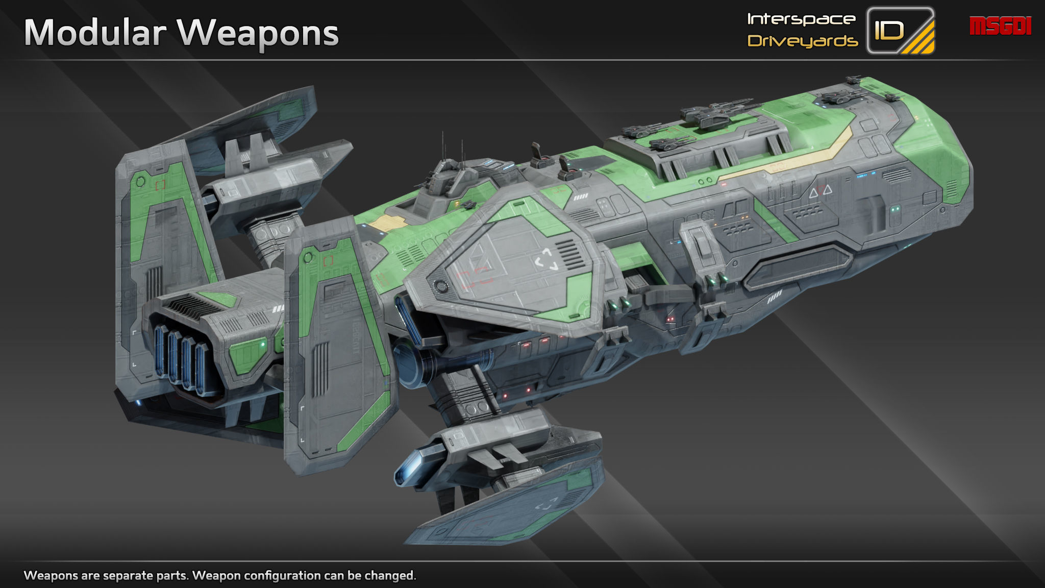 Perseus Class Battlecruiser Low-poly 3D model_7