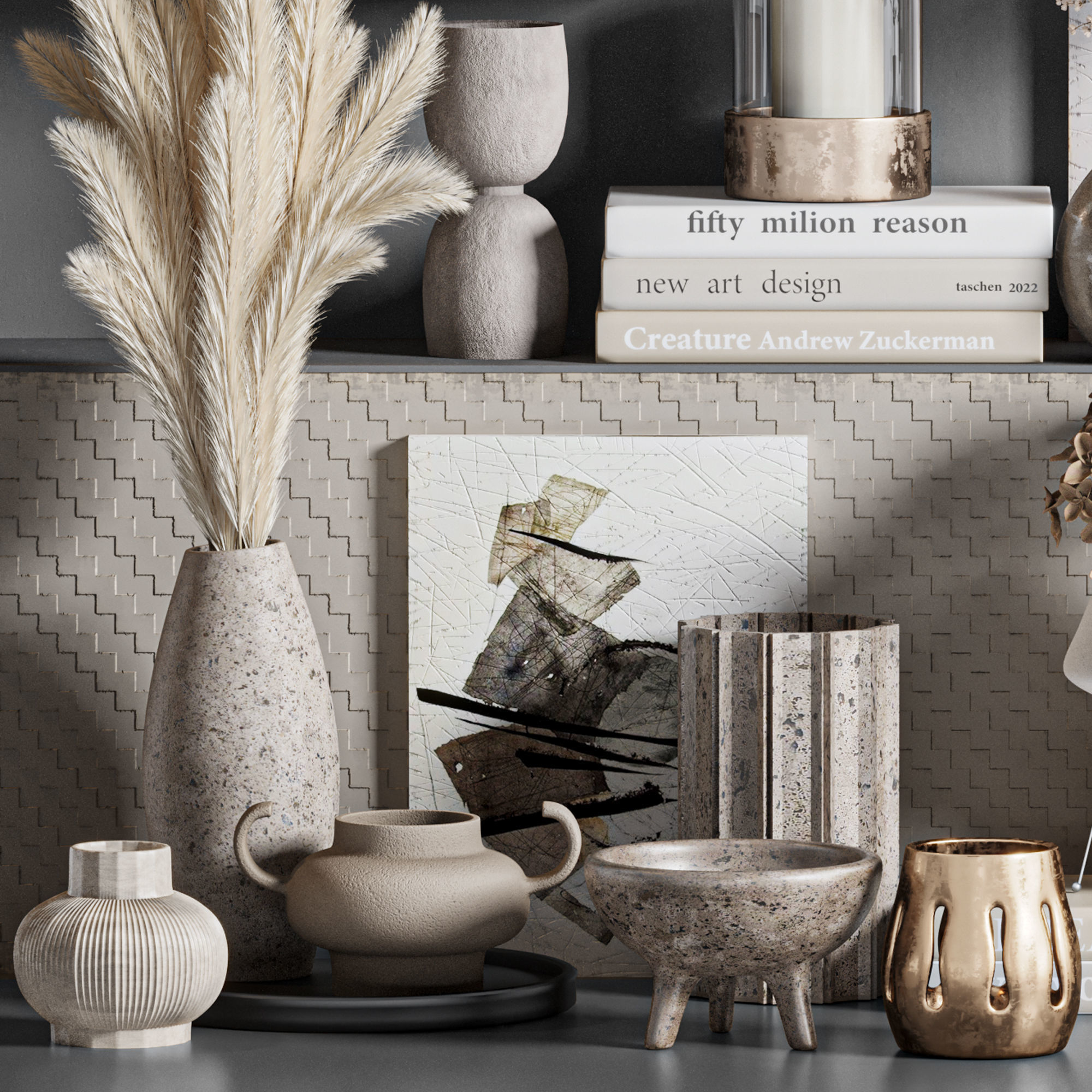 decorative set34 3D model_4