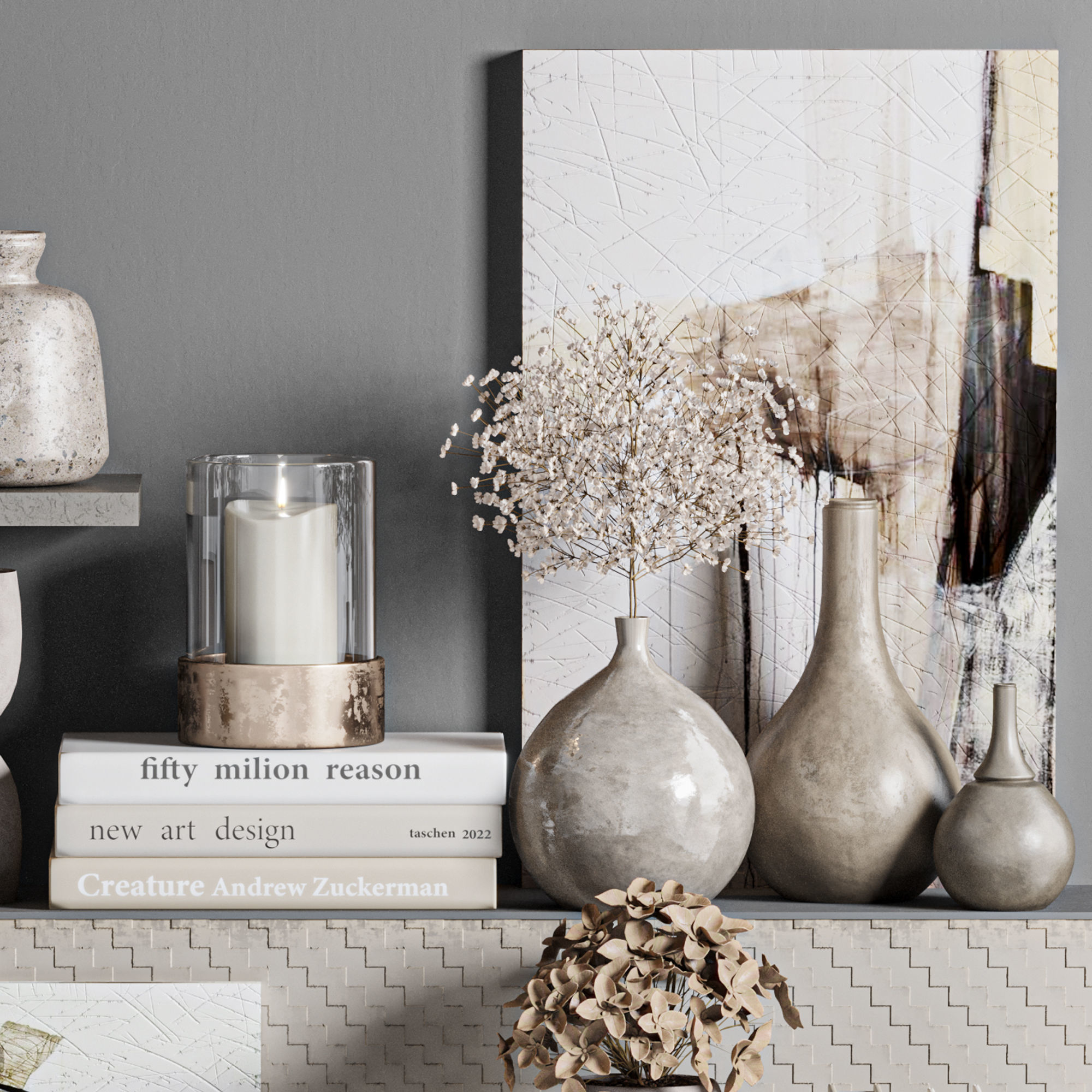 decorative set34 3D model_2