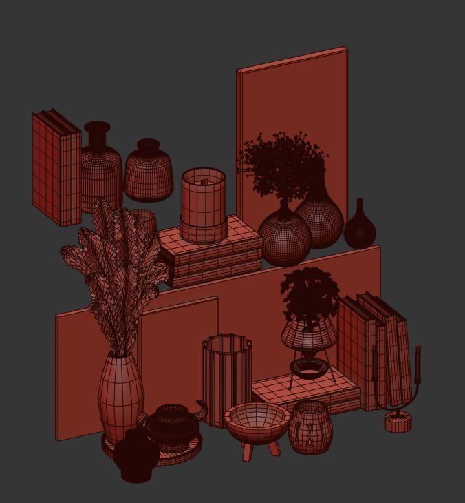 decorative set34 3D model_5