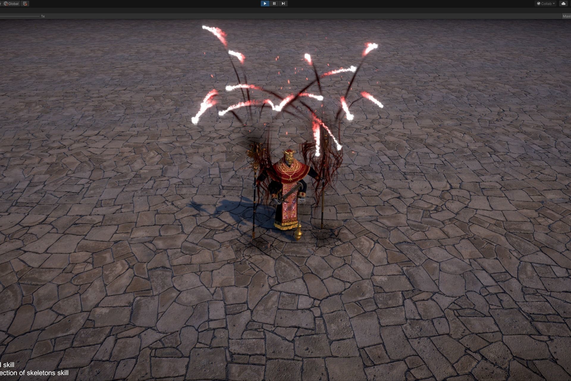 Undead Priest Necromancer Low-poly 3D model_6