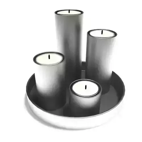 Silver Candle Tray