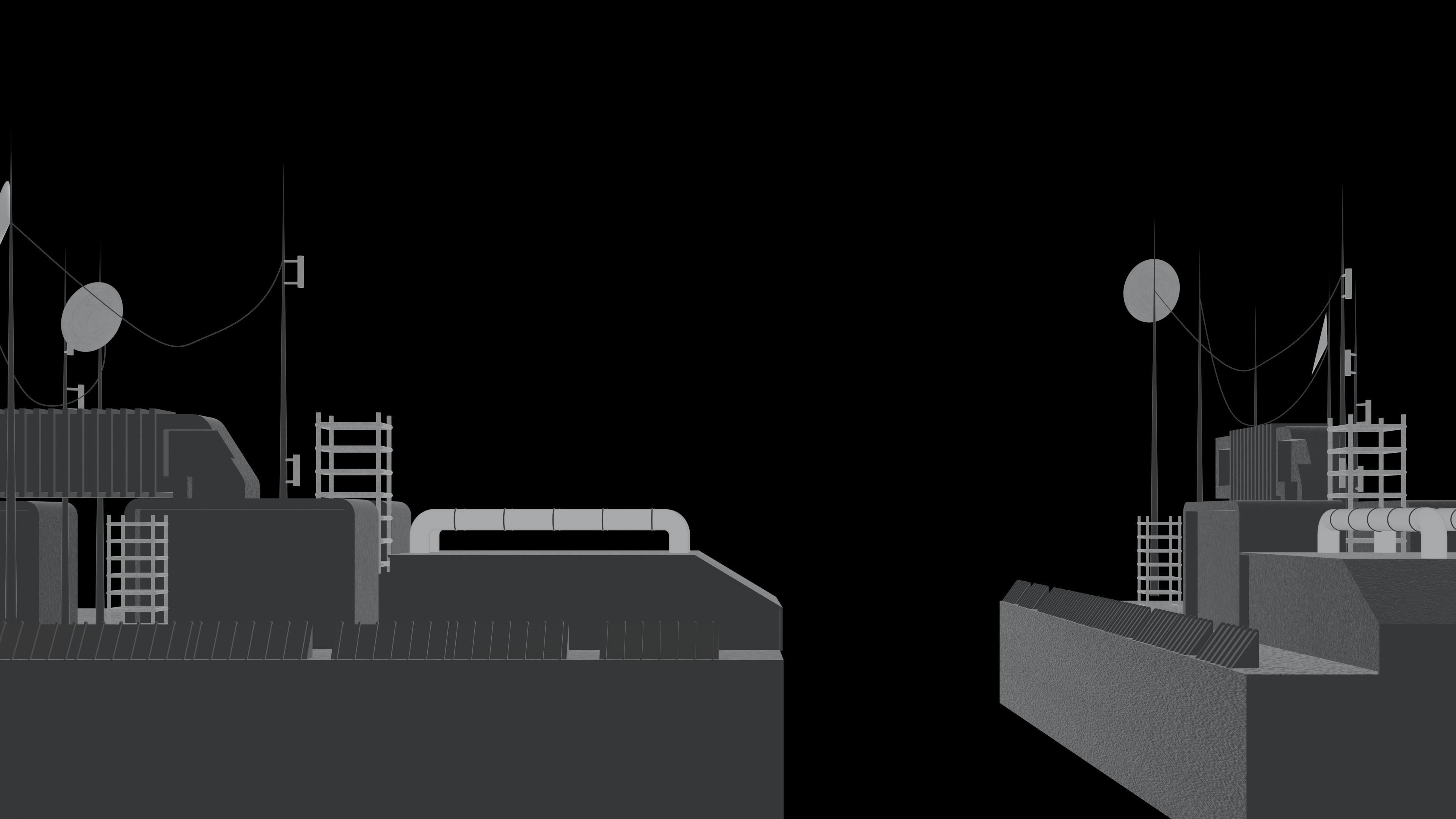 Cyberpunk City 3D model_5
