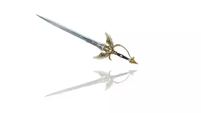 Regalia Sword Low-poly 3D model