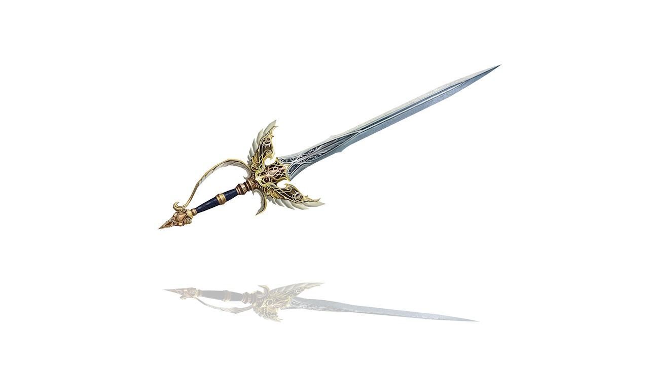 Regalia Sword Low-poly 3D model_2