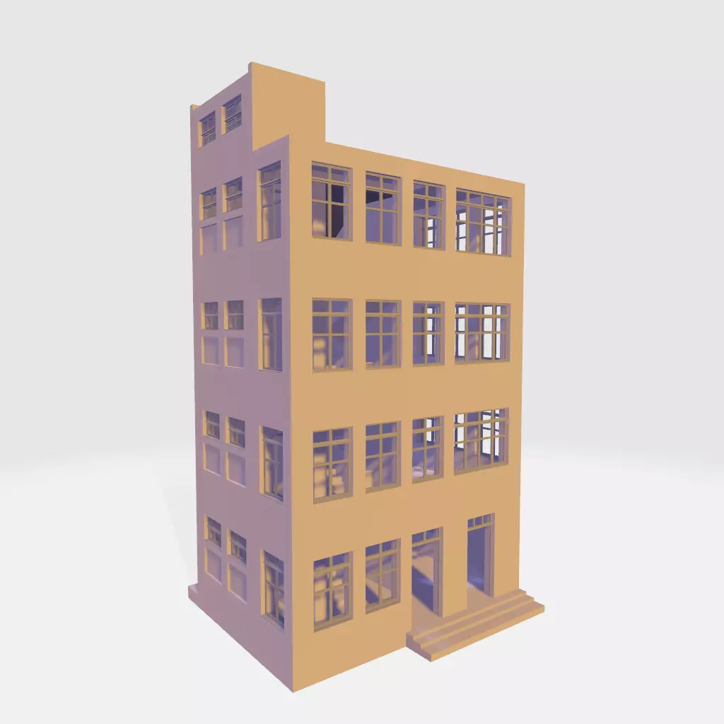 Small Building for 3d Art 3D model