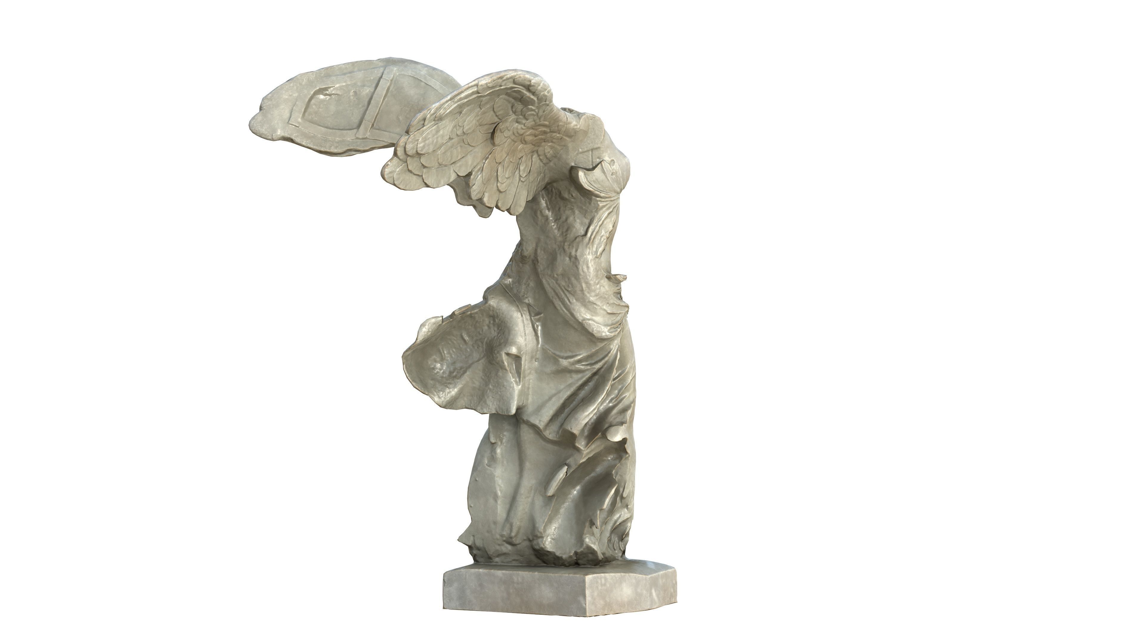 Statue 04 Low-poly 3D model_9