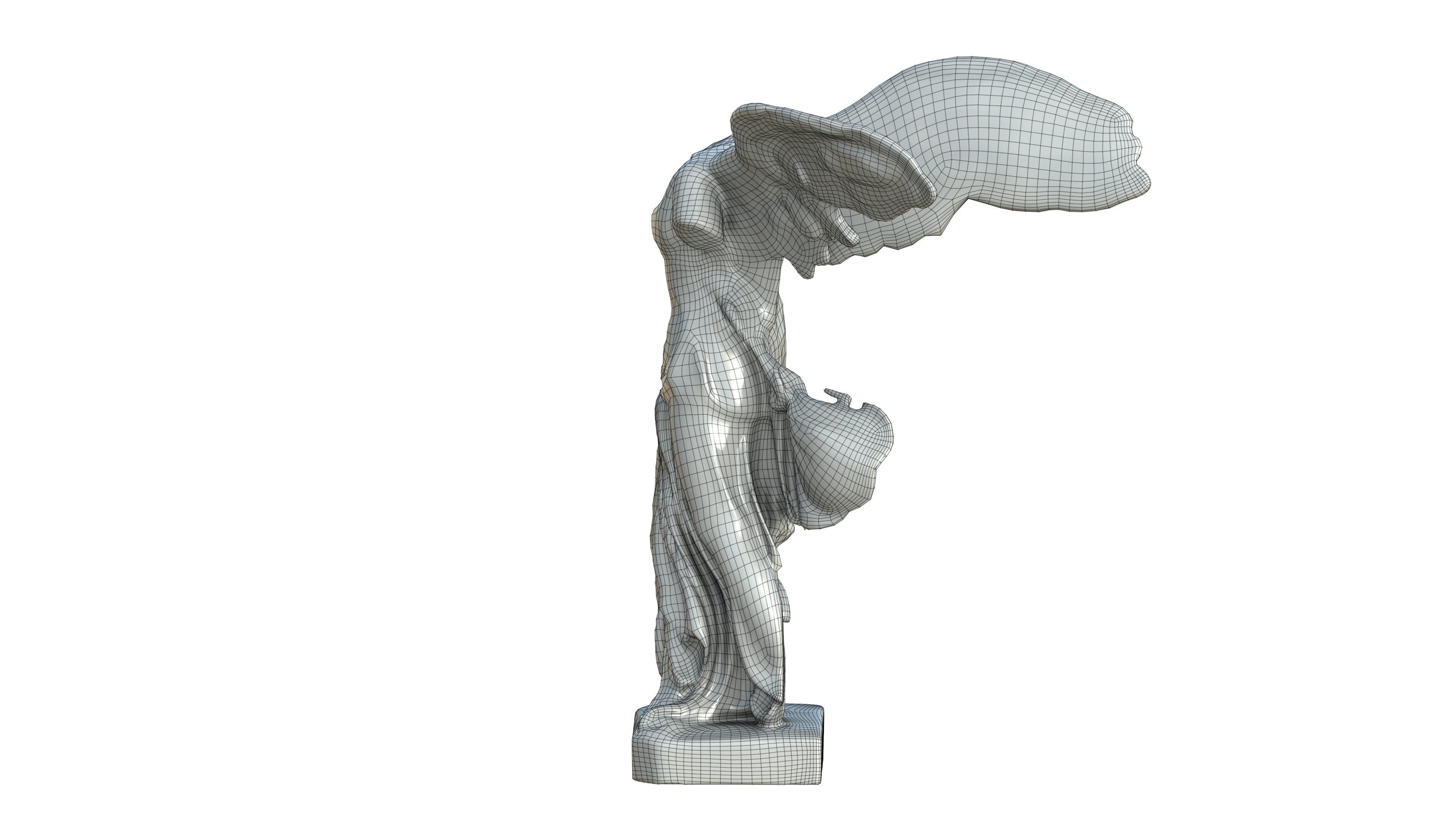 Statue 04 Low-poly 3D model_30