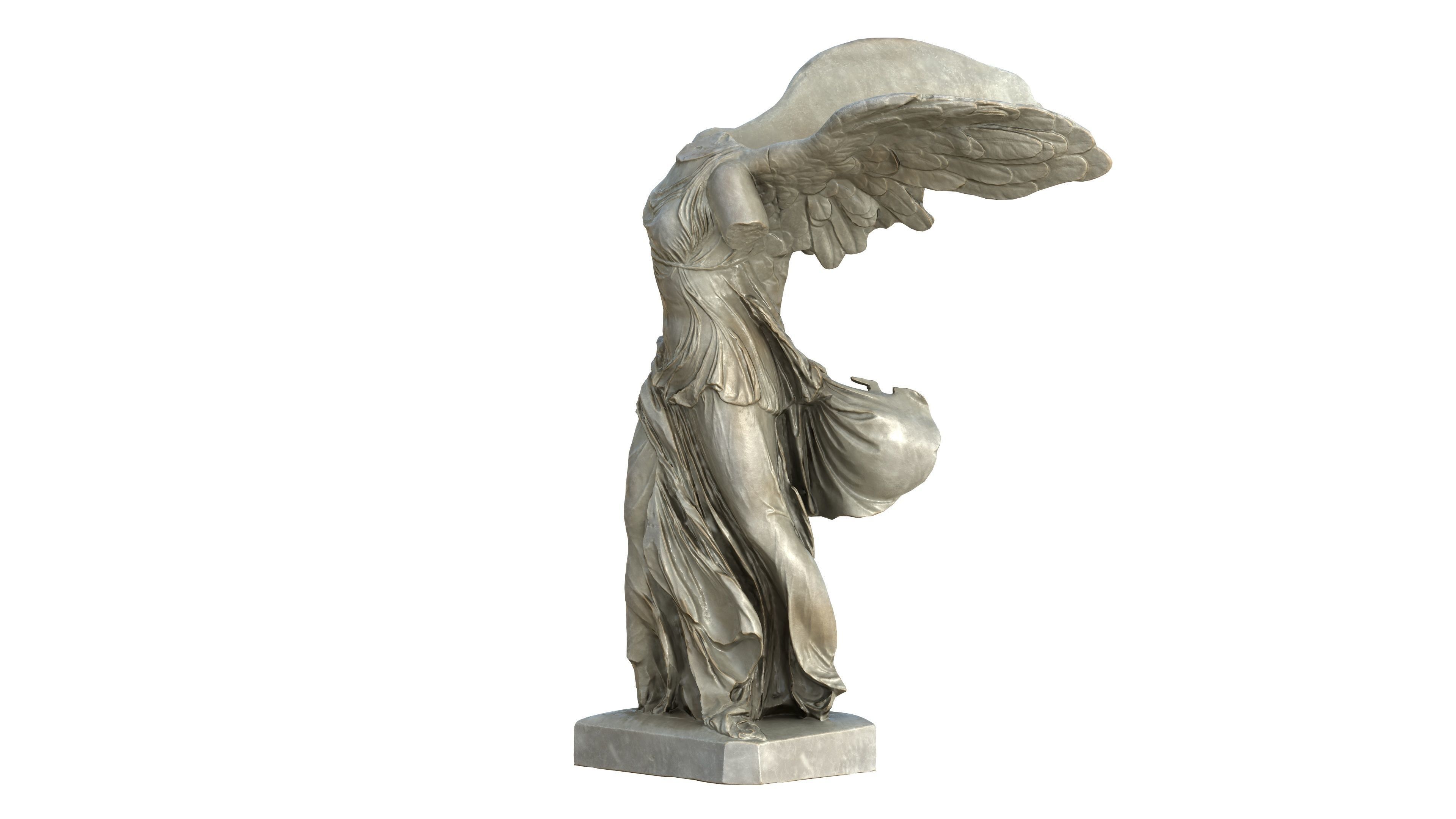 Statue 04 Low-poly 3D model_16