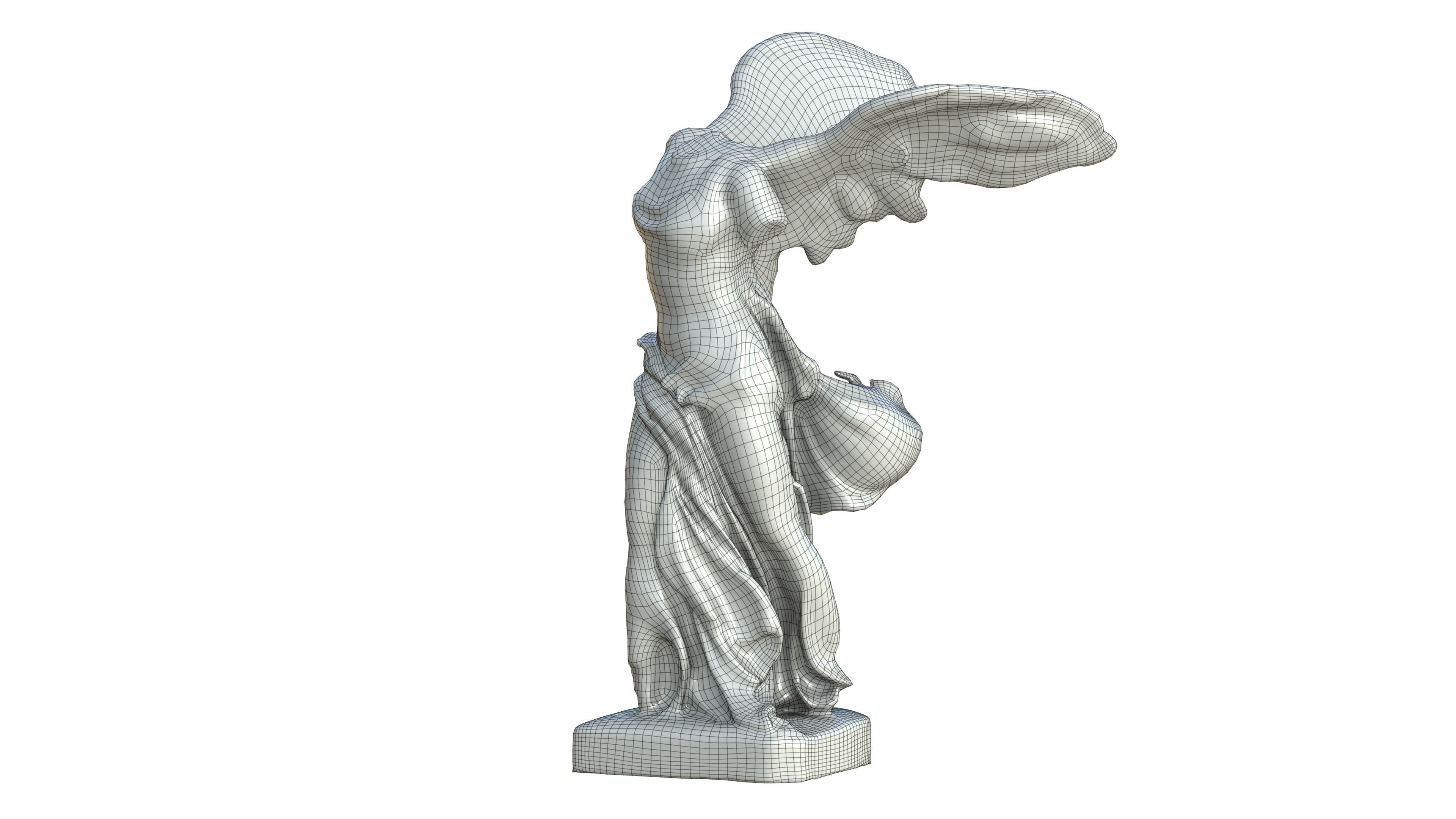 Statue 04 Low-poly 3D model_33