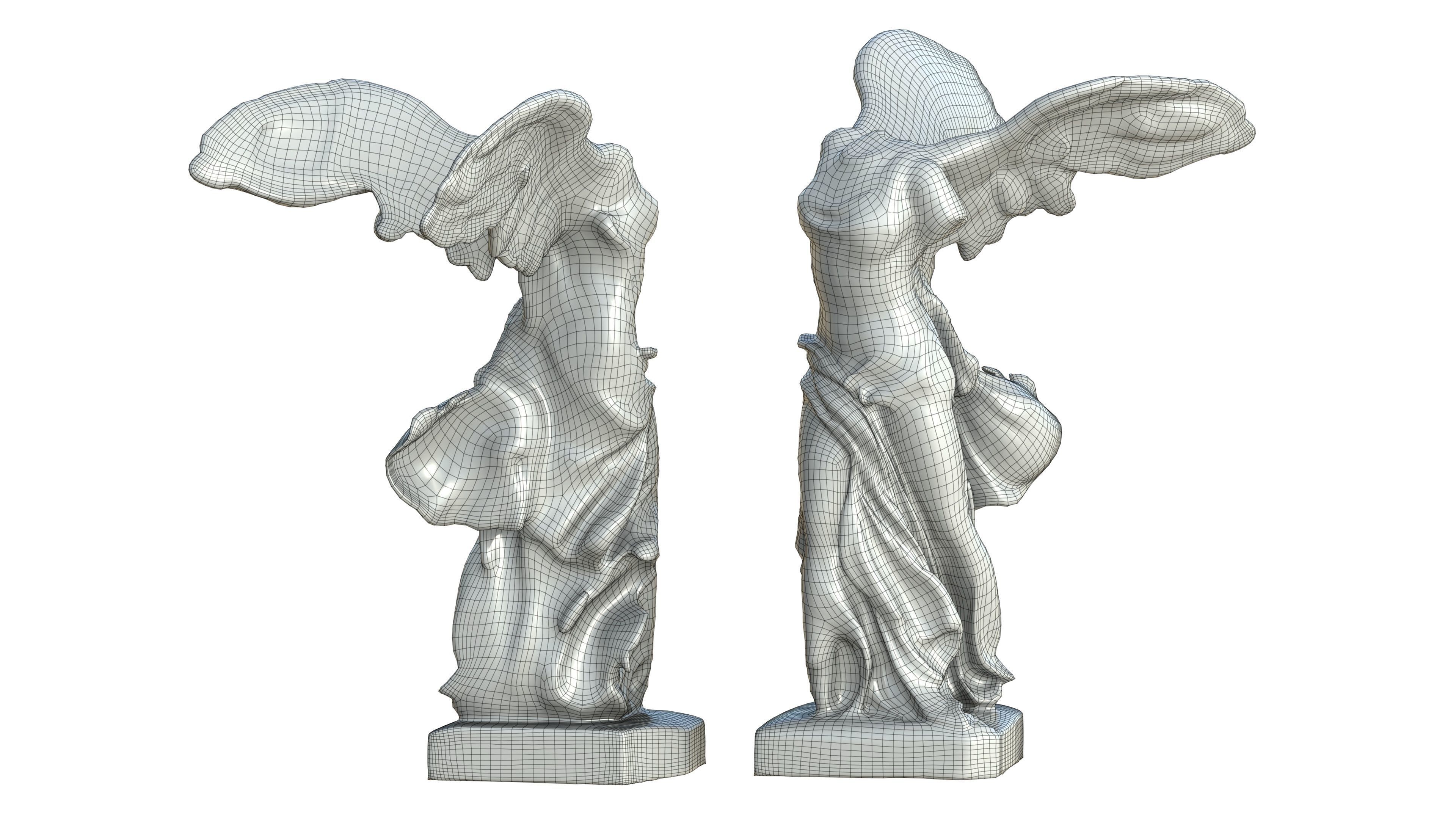 Statue 04 Low-poly 3D model_2