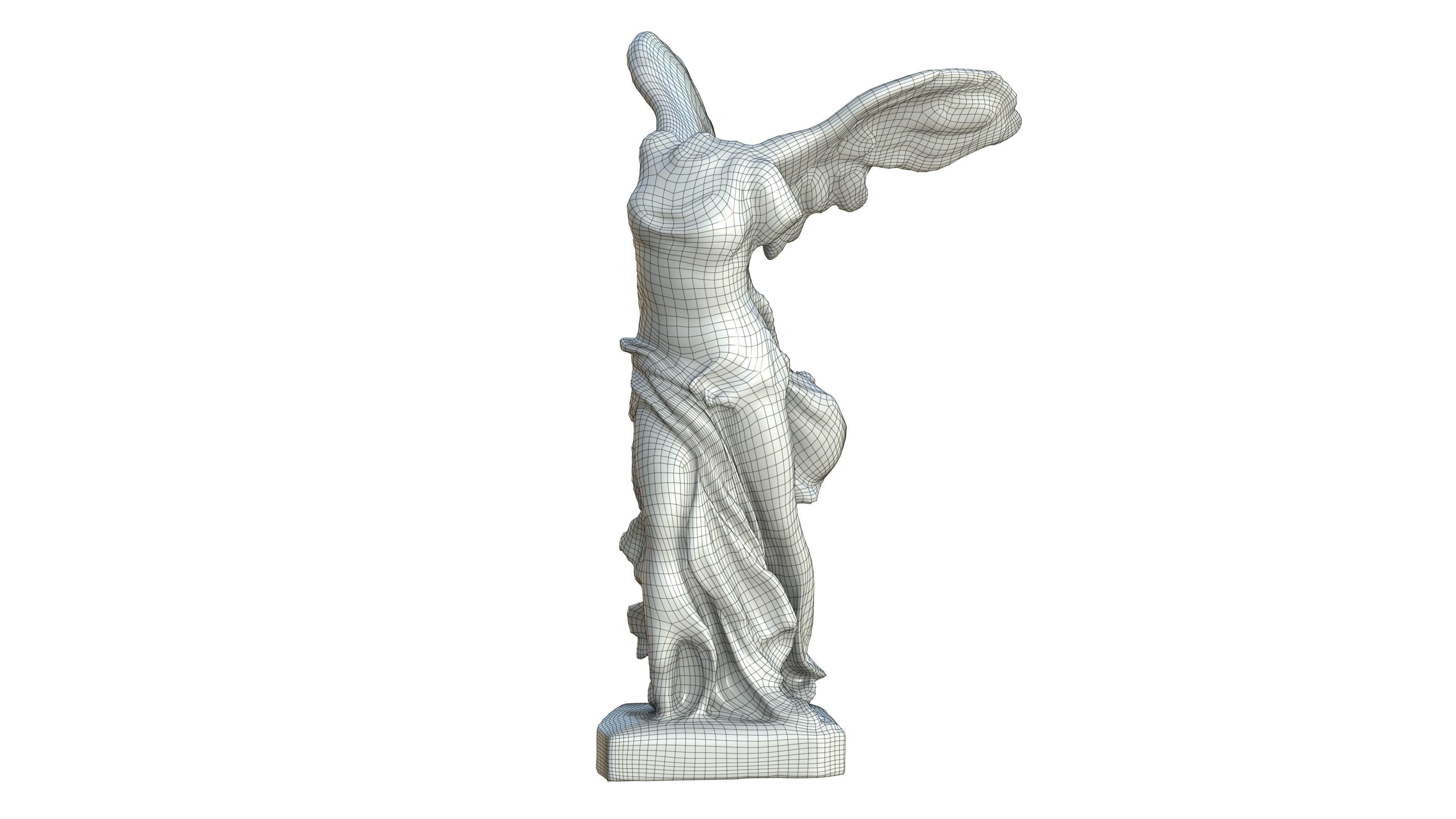 Statue 04 Low-poly 3D model_34