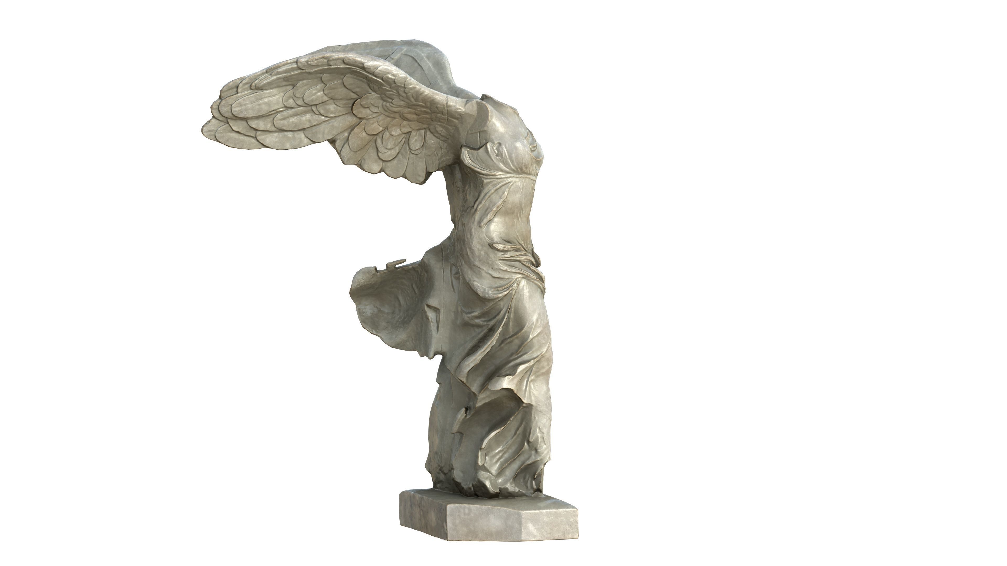 Statue 04 Low-poly 3D model_7