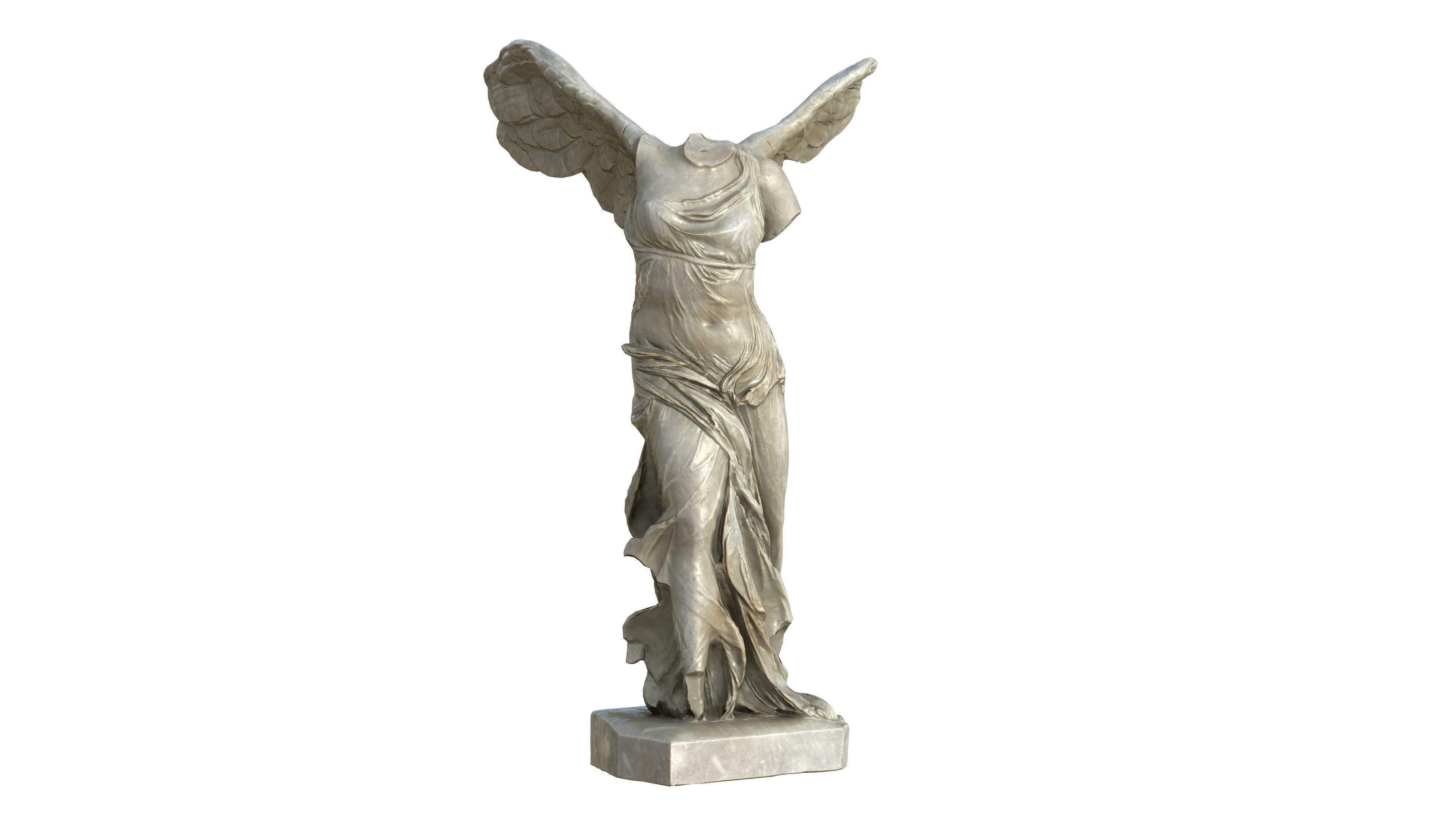 Statue 04 Low-poly 3D model_4