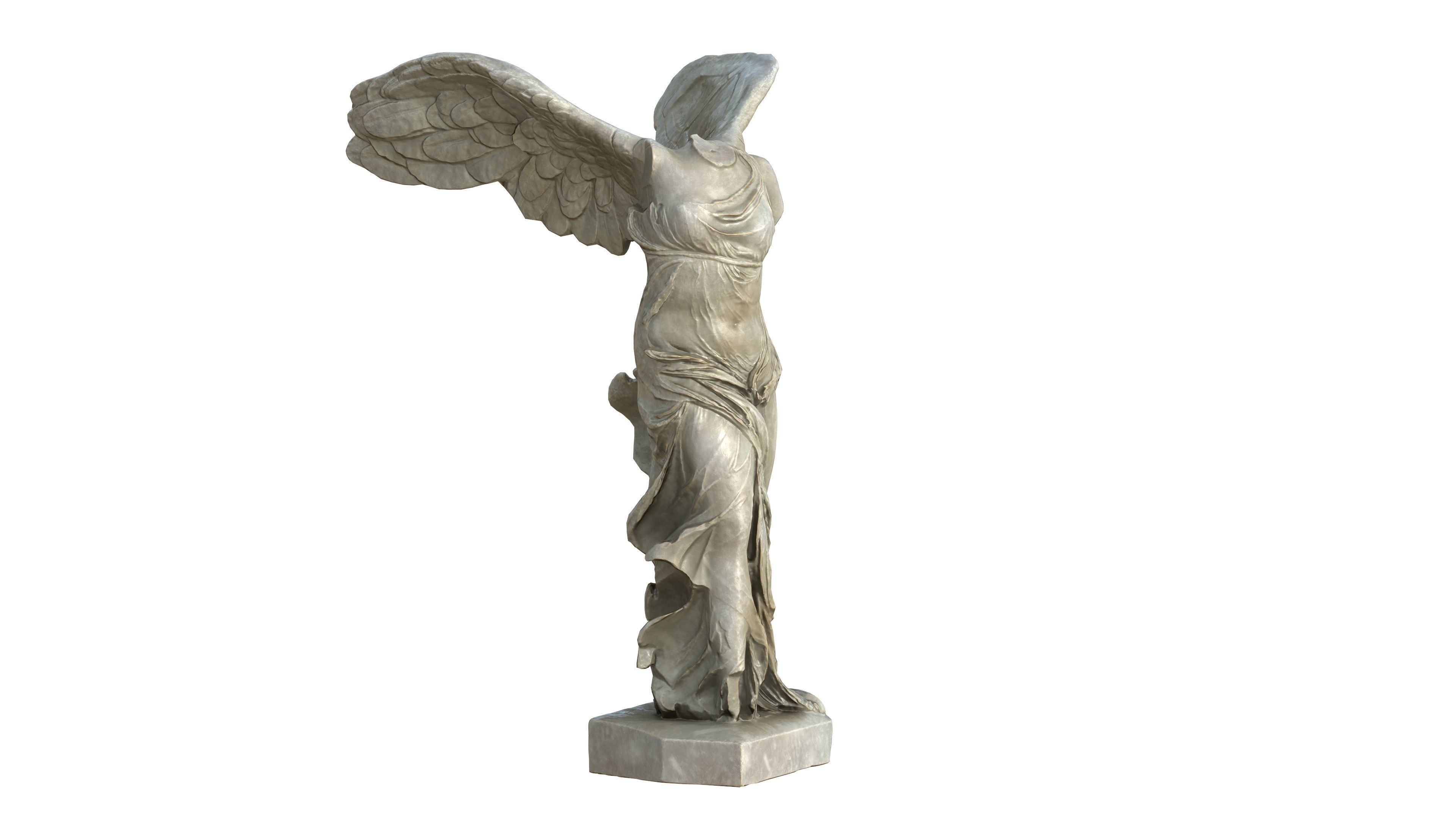 Statue 04 Low-poly 3D model_5