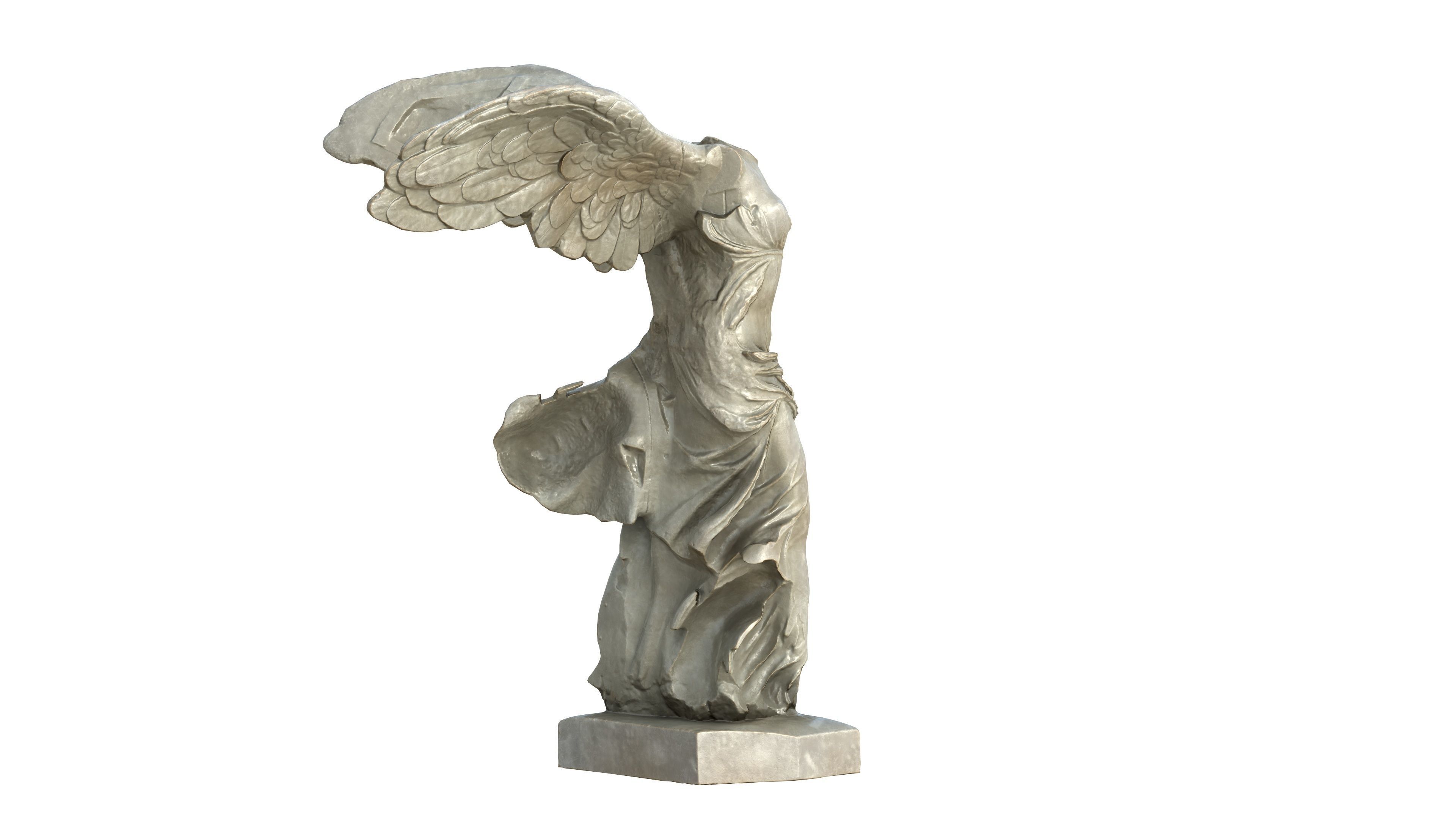 Statue 04 Low-poly 3D model_8