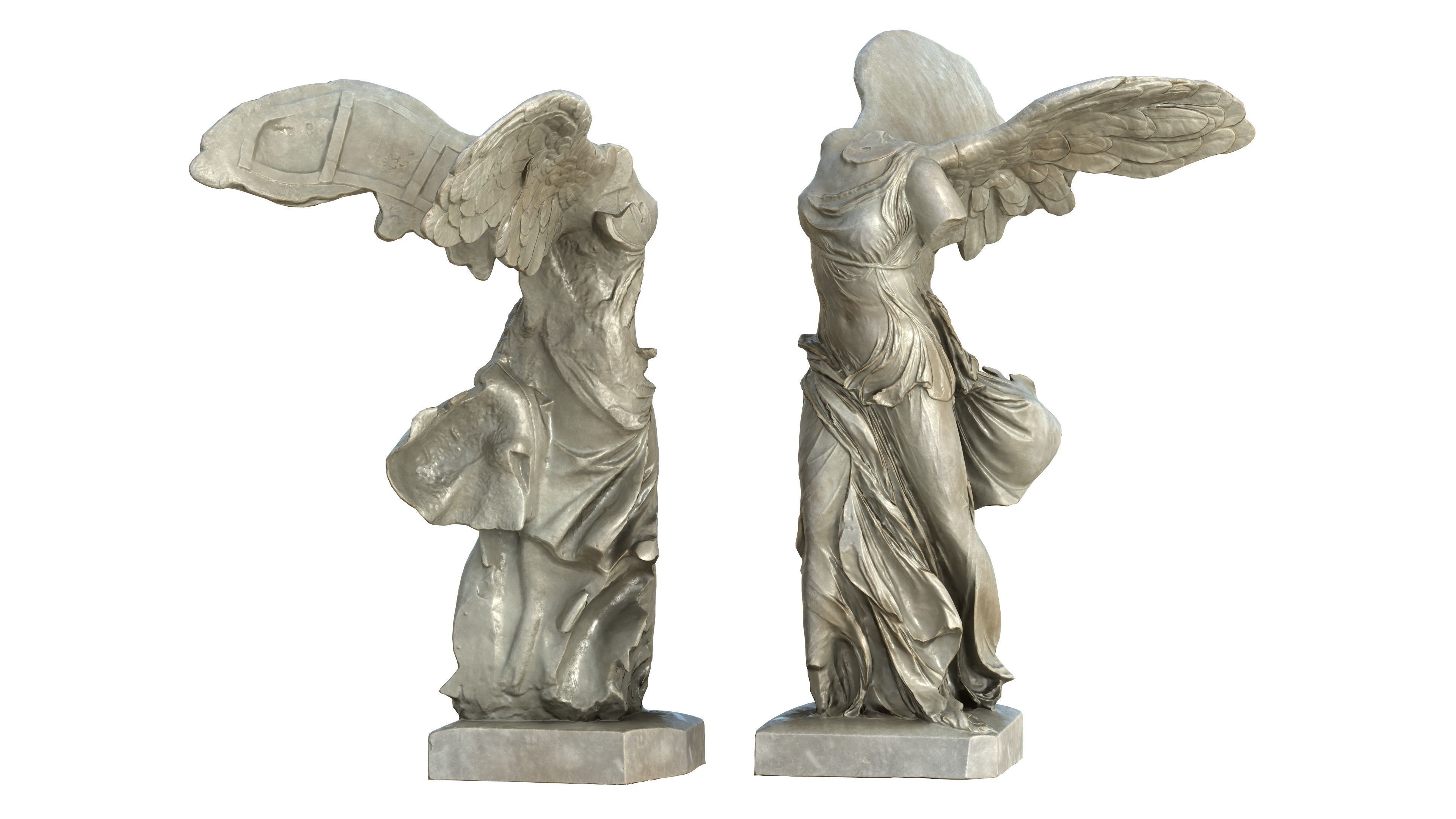 Statue 04 Low-poly 3D model_1